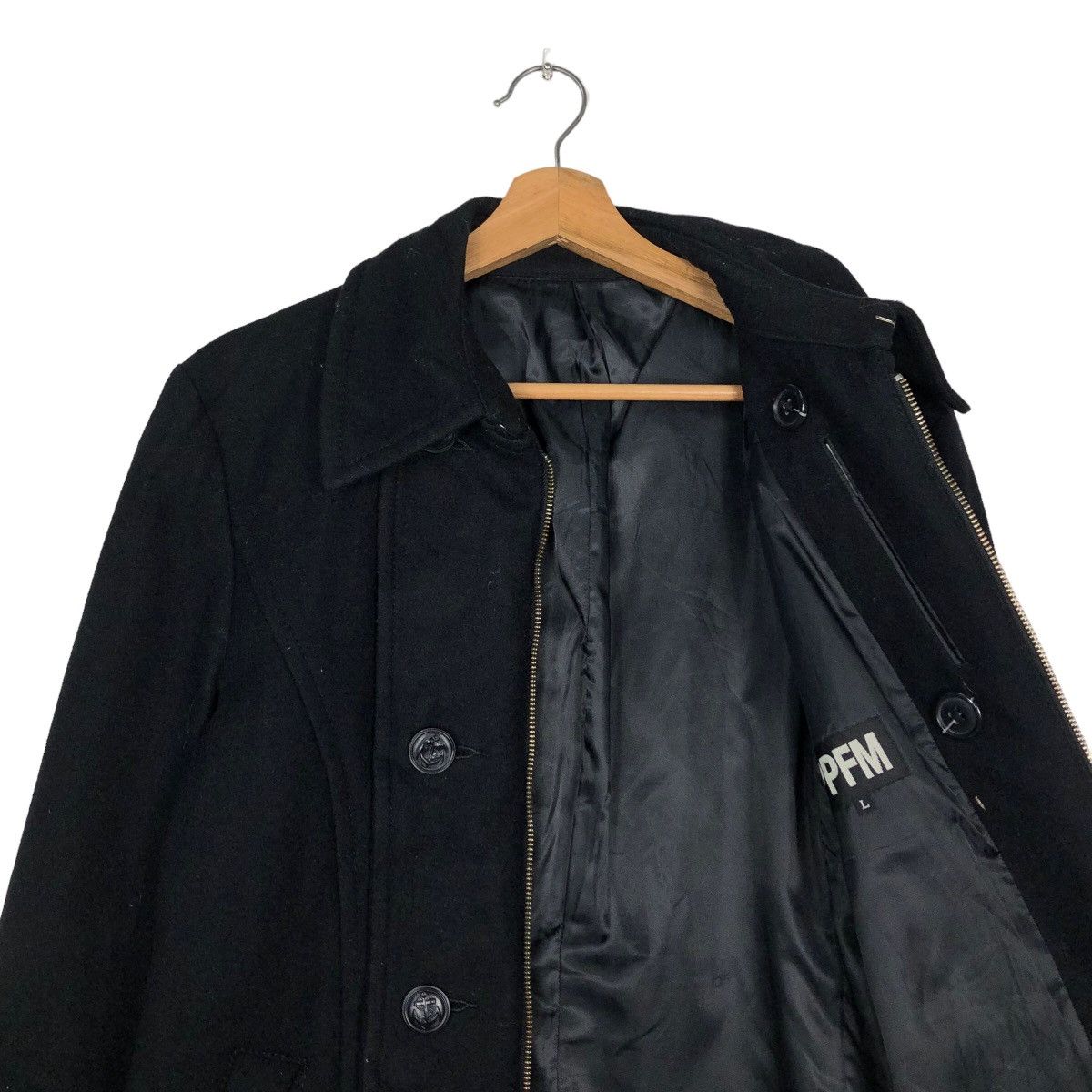 Hysteric Glamour 🔥Vintage Biker Jacket Double Collar Wool PPFM Japan Made Size US L / EU 52-54 / 3 - 12 Thumbnail