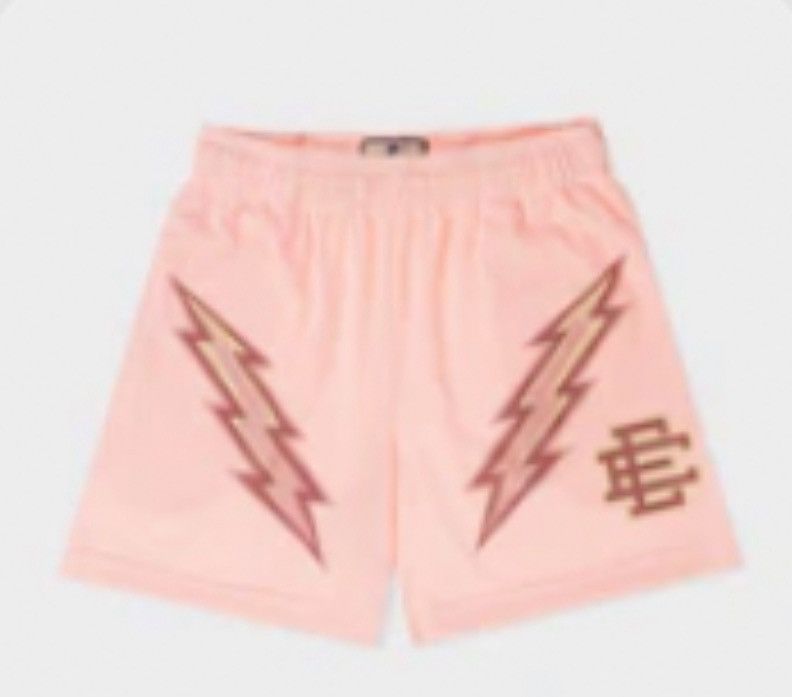 Eric Emanuel Eric Emanuel pink rose quartz lightning bolt shorts large Size US 32 / EU 48 - 1 Thumbnail