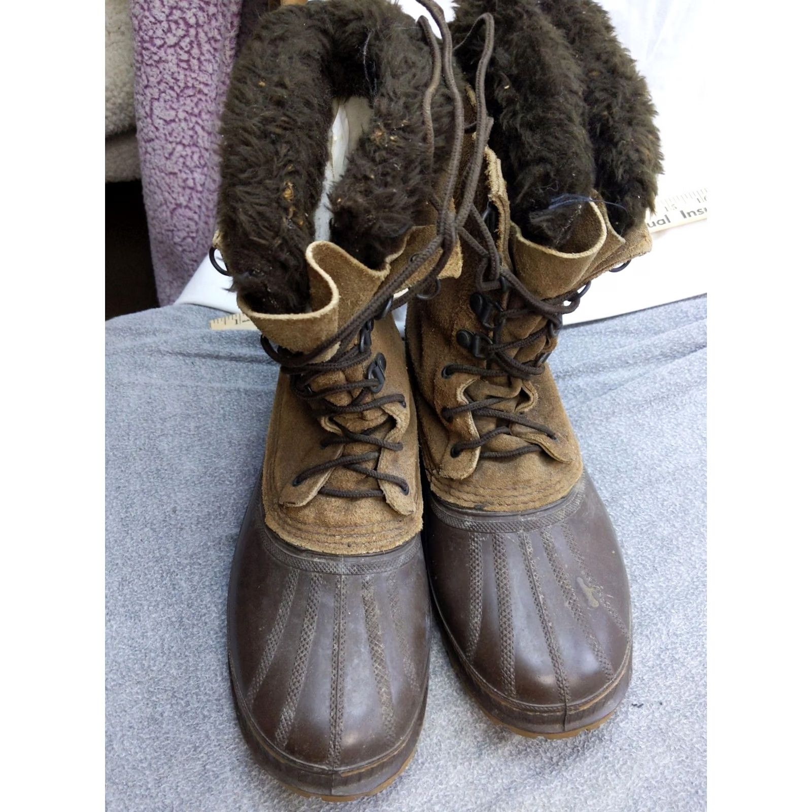 SOREL Sorel Snow Boots Mens 8 41 Brown Suede Wool Lined Steel Shank USA Winter Size US 8 / EU 41 - 3 Thumbnail