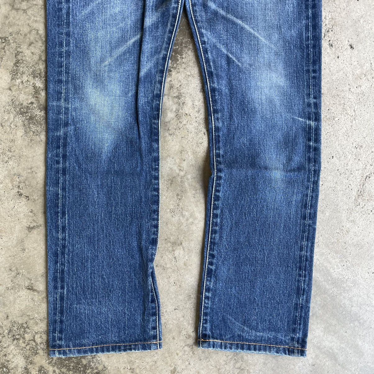 KURO 🔥🇯🇵KURO Japan Blue Denim Distress Selvedge Denim Jeans Size US 31 - 3 Thumbnail