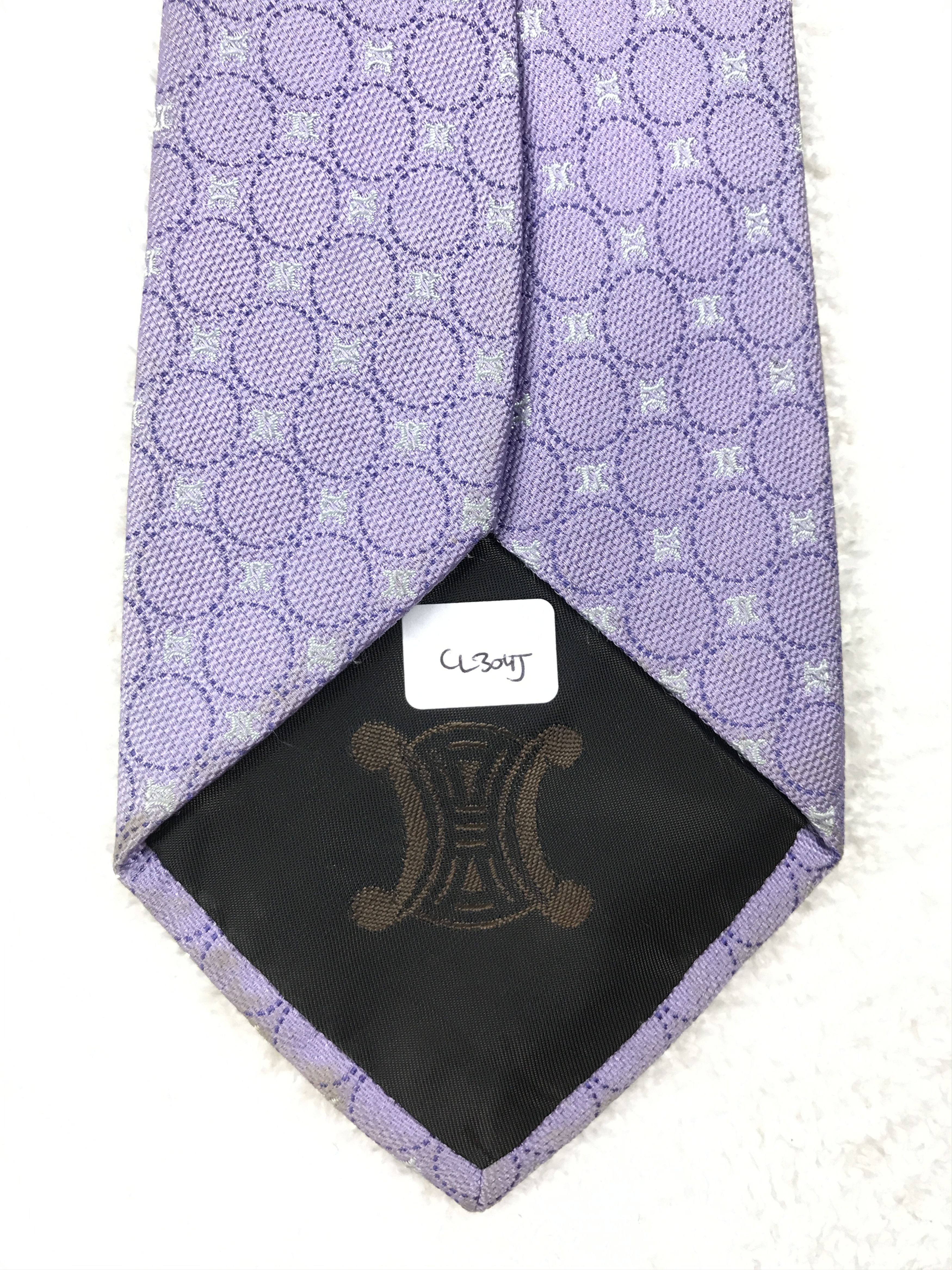 Celine Vintage Celine Monogram Silk Necktie Size ONE SIZE - 9 Thumbnail