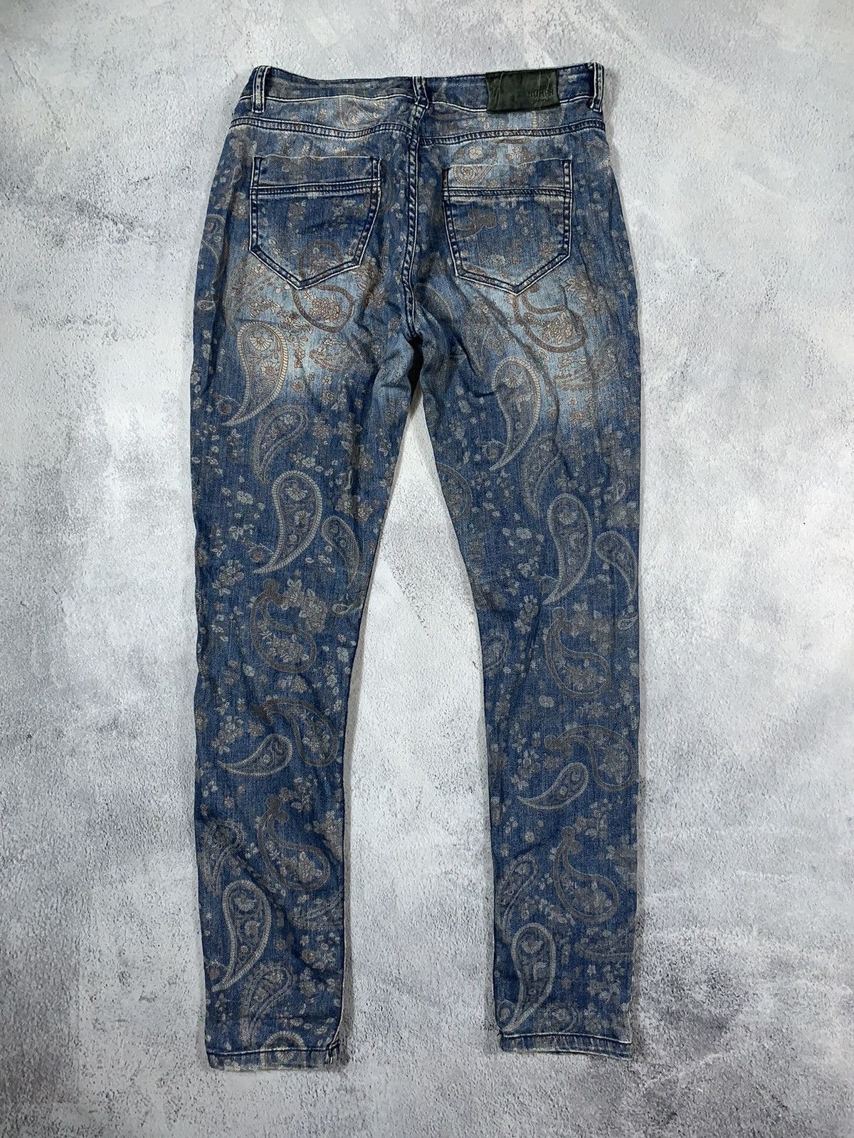 Japanese Brand × Vintage Vintage Y2K Japanese floral denim jeans pants streetwear Size 29" - 1 Thumbnail