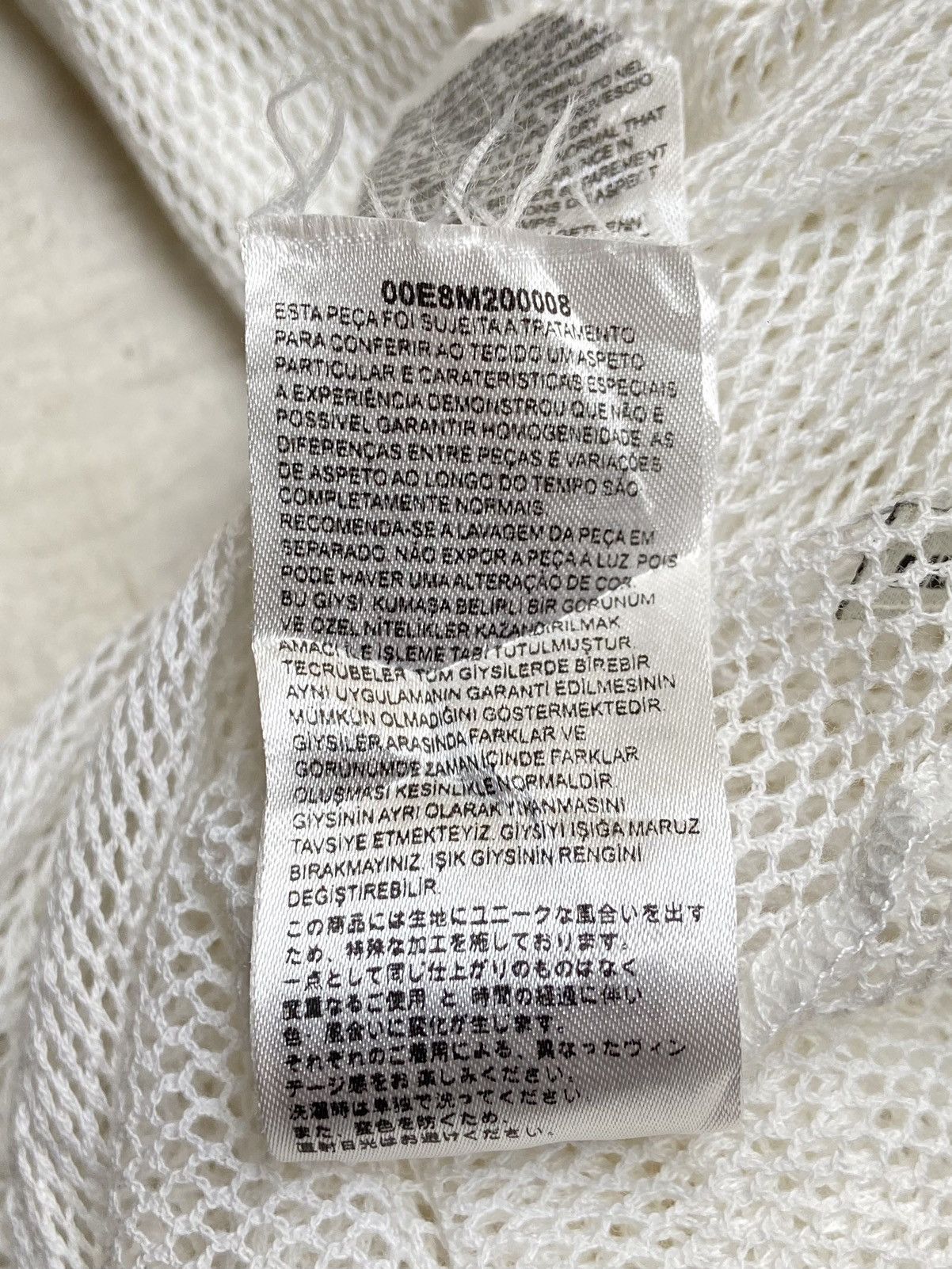Diesel DIESEL White Mesh T-shirt Size US XS / EU 42 / 0 - 20 Thumbnail