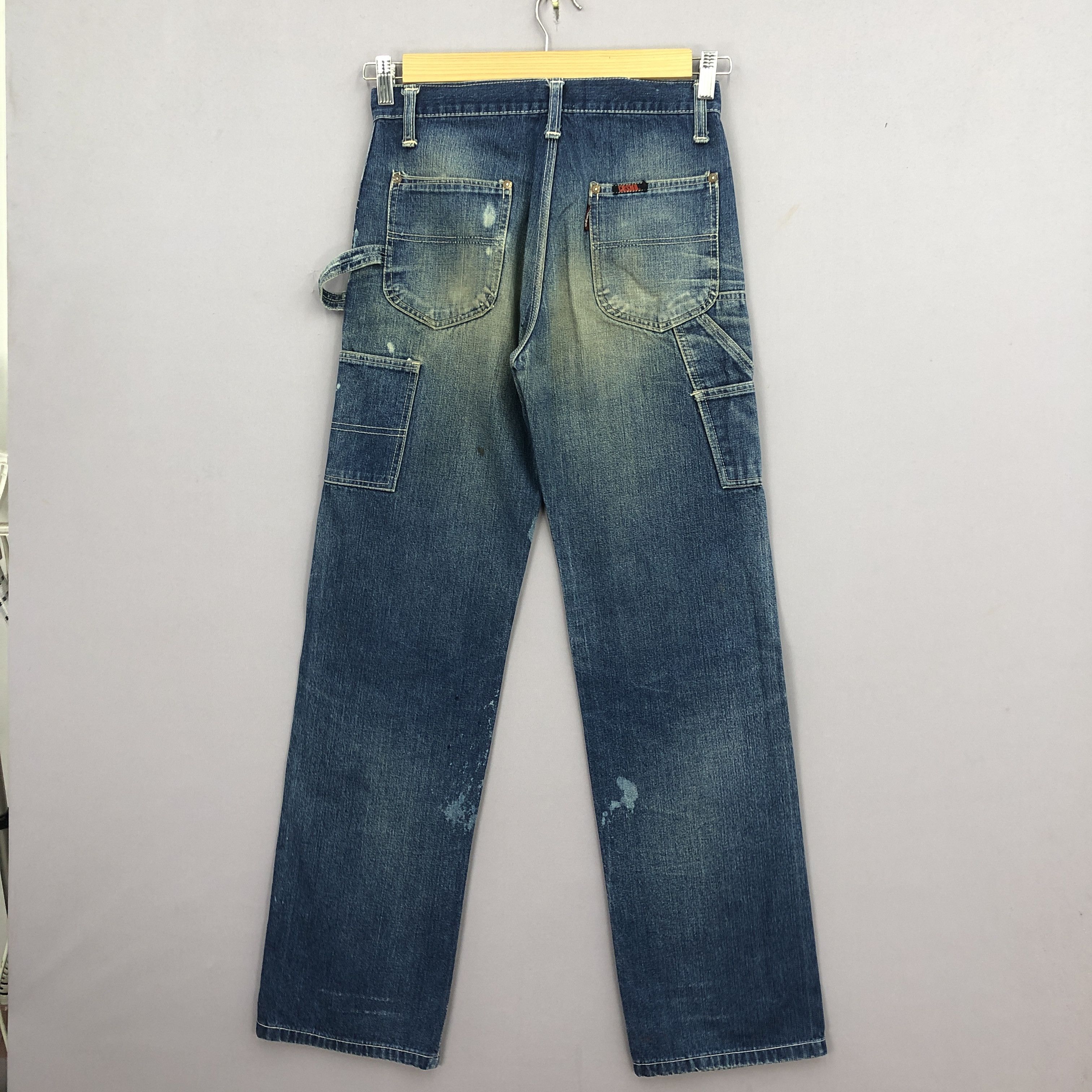 Japanese Brand Vintage 70s Cosmo Carpenter Jeans Workwear Denim - GF30289 Size 28" / US 6 / IT 42 - 2 Thumbnail