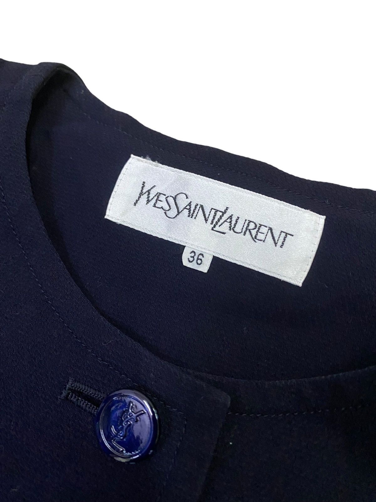 Yves Saint Laurent Yves Saint Laurent Button Jacket Size S / US 4 / IT 40 - 5 Thumbnail
