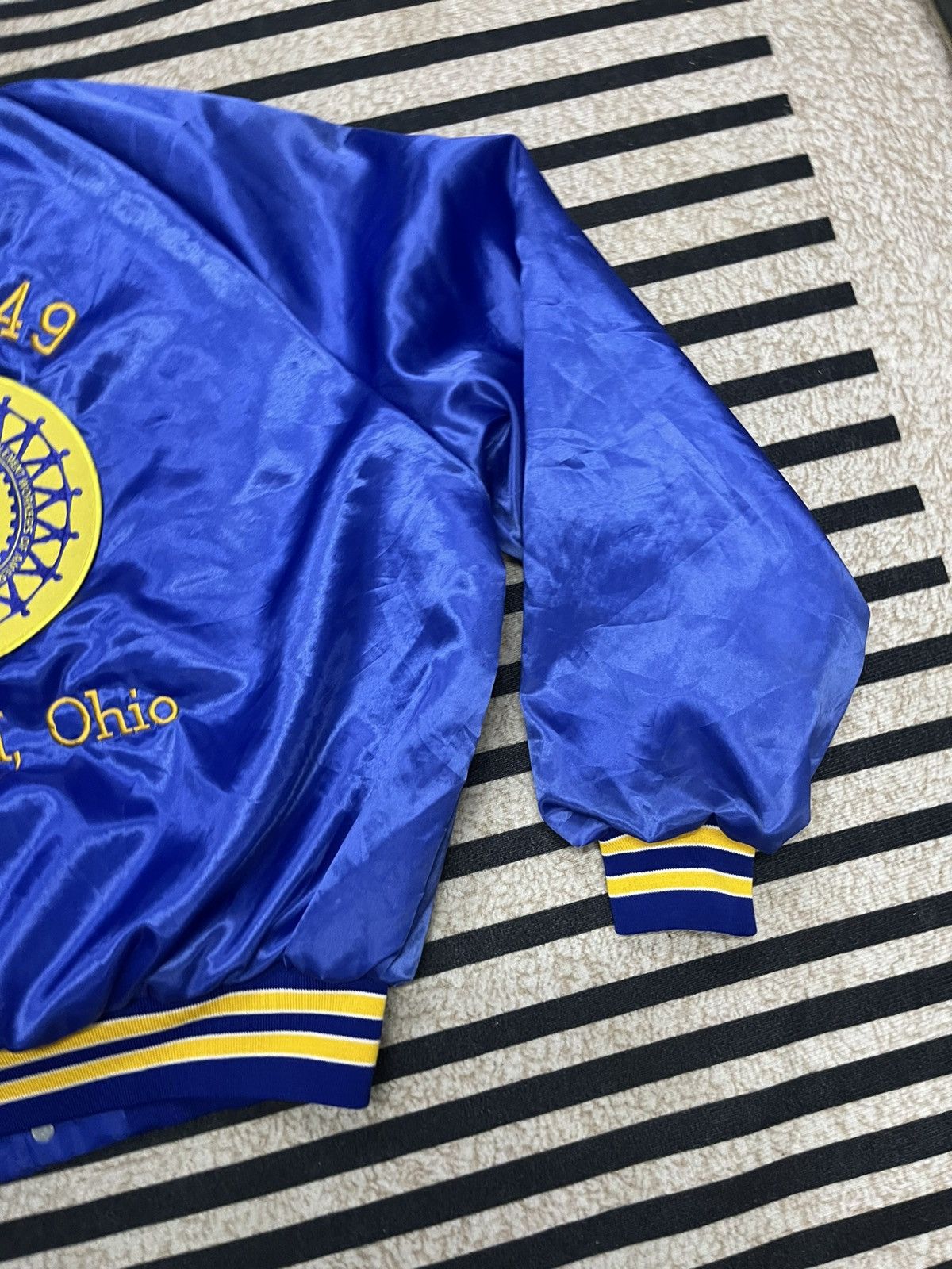 Vintage 80s UNION LOCAL UAW 148 AEROSPACE SATIN BOMBER JACKET XL Size US XL / EU 56 / 4 - 19 Thumbnail