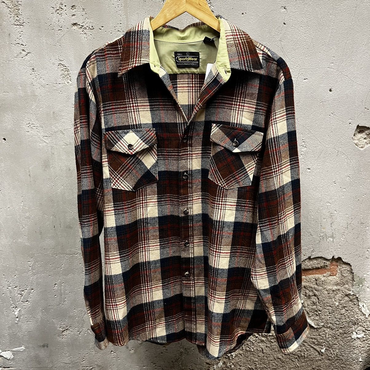 Sears × Vintage Vintage 1980s Sears Sportswear Perma-Prest Brown 