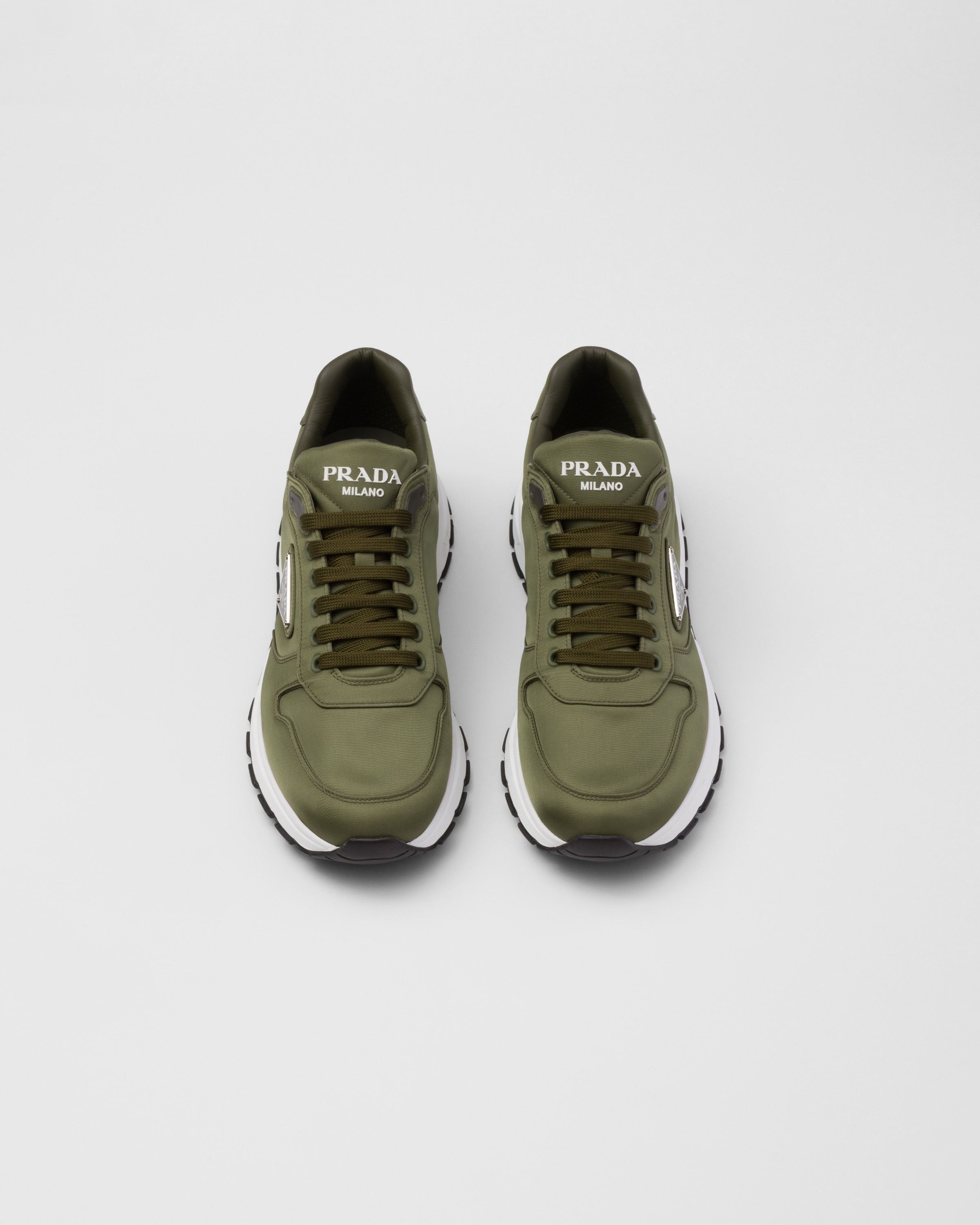 Prada o1mt1gz0325 Re-Nylon Sneakers in Dark Green Size US 10.5 / EU 43-44 - 3 Thumbnail