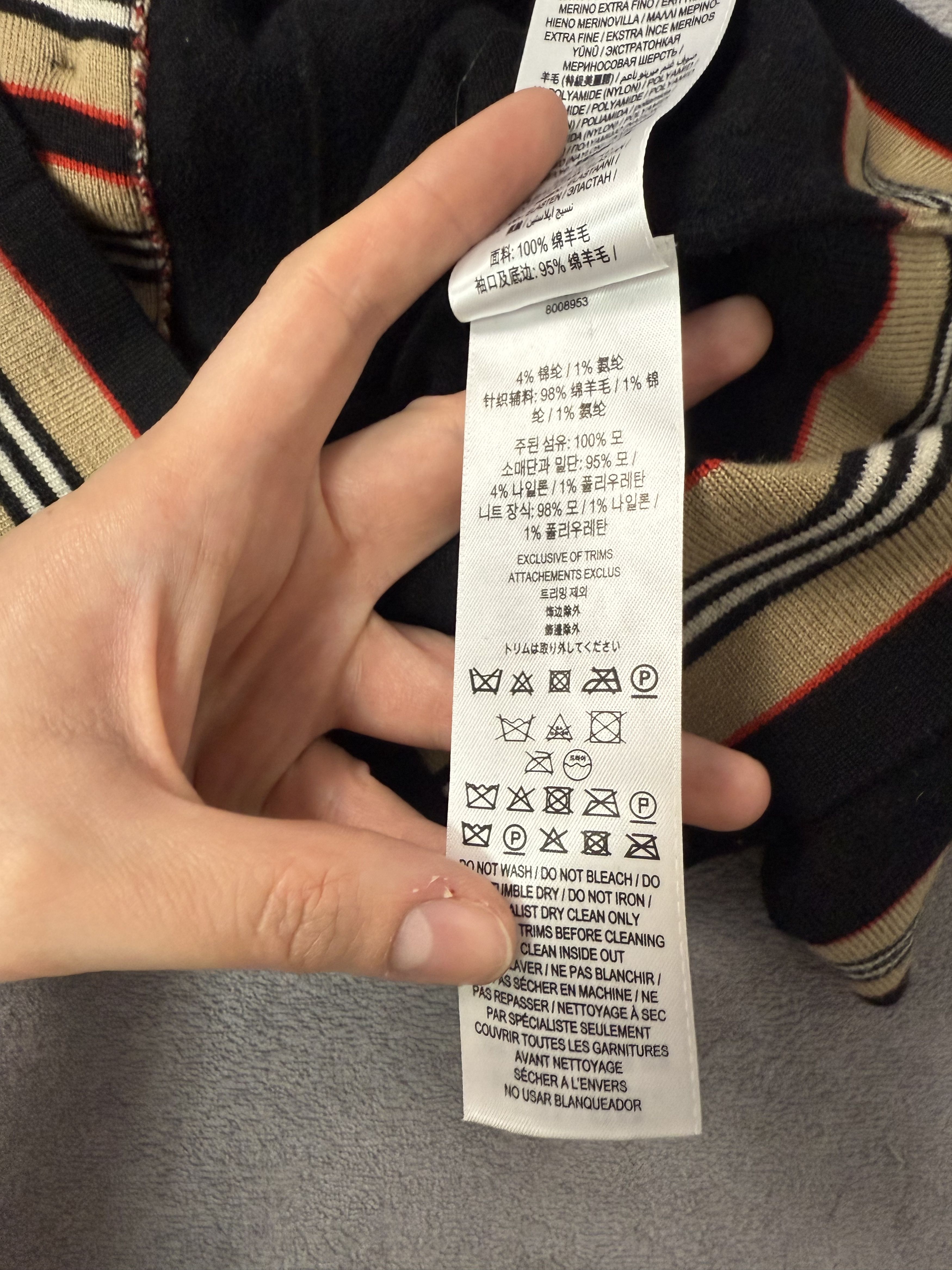Burberry Black Burberry Wool Sweater XS Size XS / US 0-2 / IT 36-38 - 10 Thumbnail