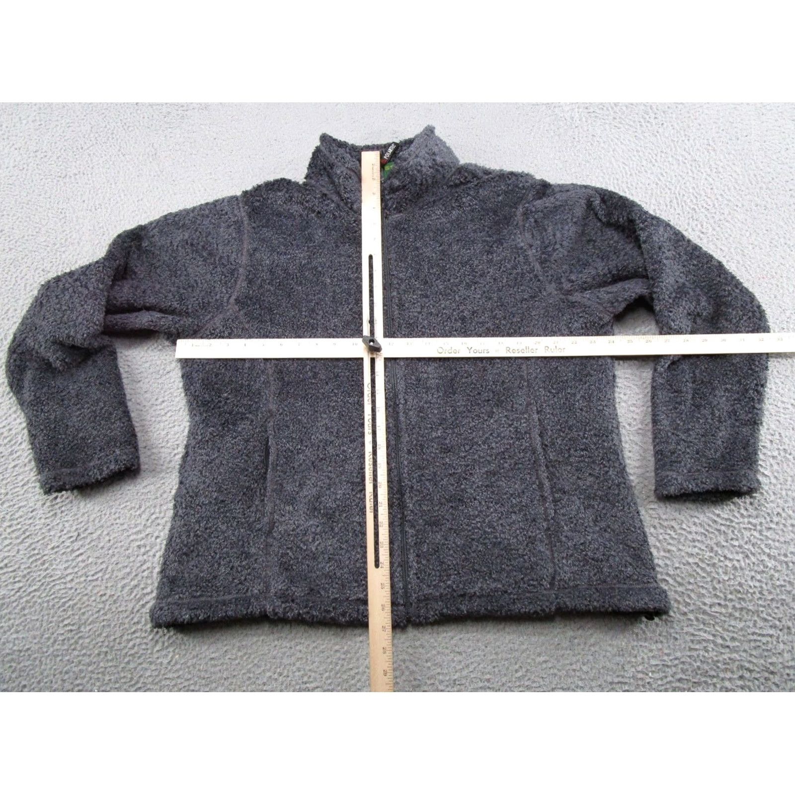 Vintage Cabelas Sweatshirt Womens 2XL Gray Full Zip Fleece Mock Neck PolarTec Vintage Y2K (Regular) Mens Womens Girls Boys Size XXL / US 16-18 / IT 52-54 - 4 Thumbnail