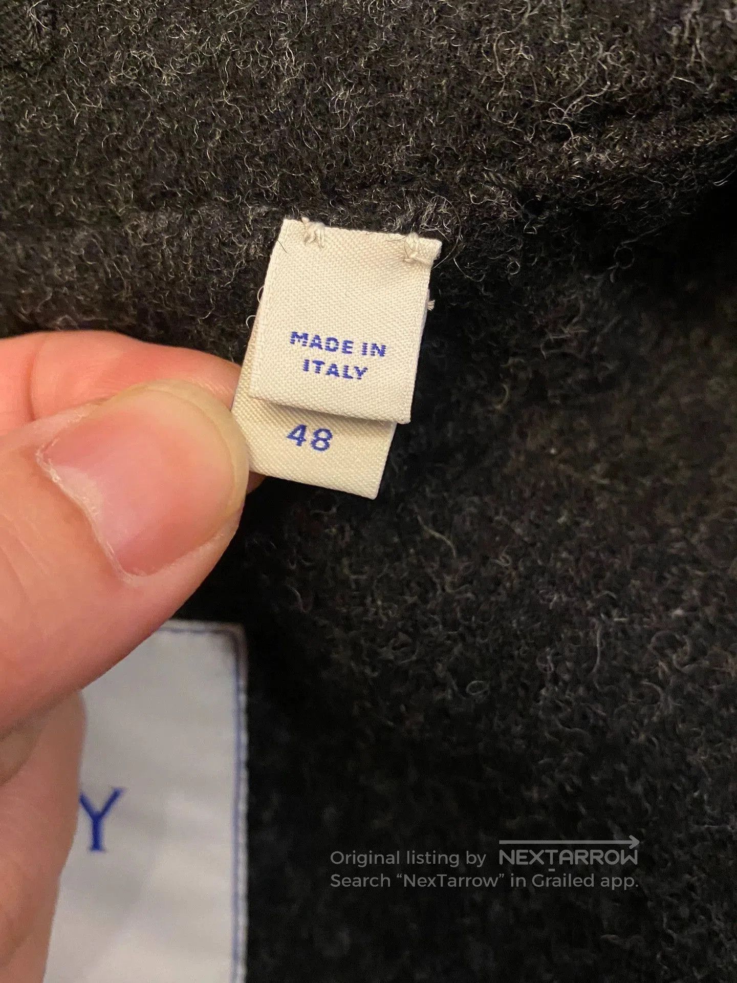 Burberry Black Short Wool Jacket with Button Front and Pockets. Size US M / EU 48-50 / 2 - 7 Thumbnail