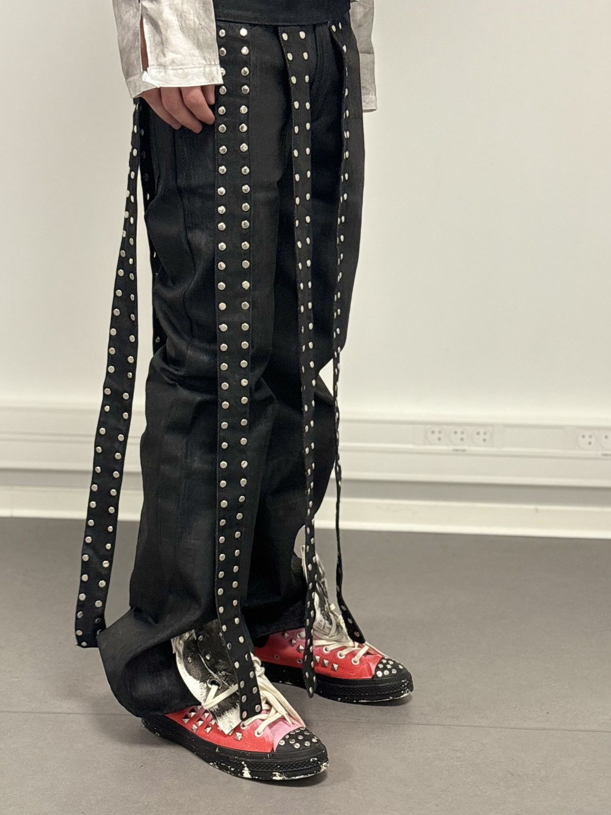 Other Black waxed flared jeans ( bootcut) Size US 26 / EU 42 - 2 Thumbnail