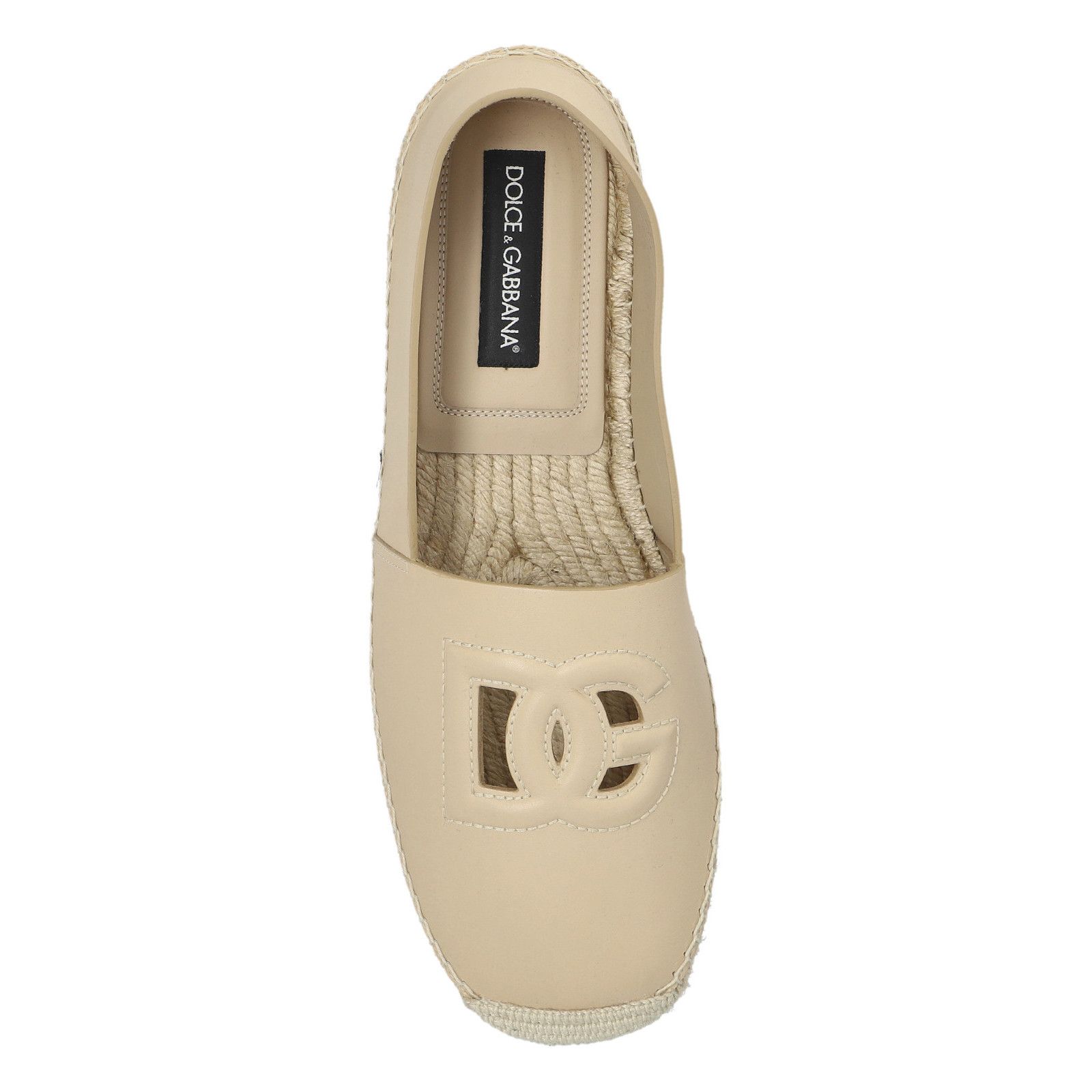 Dolce & Gabbana DOLCE&GABBANA Beige Leather Espadrilles New & Authentic (Men Size US 10 / EU 43 - 4 Thumbnail