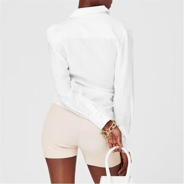 Jacquemus o1g2r1mq1024 Shirt in White Size S / US 4 / IT 40 - 5 Thumbnail