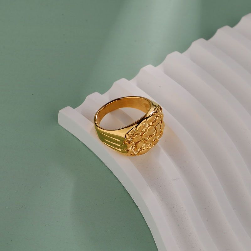 Other SIZE 10 Stainless Steel Nugget Ring Size ONE SIZE - 1 Thumbnail