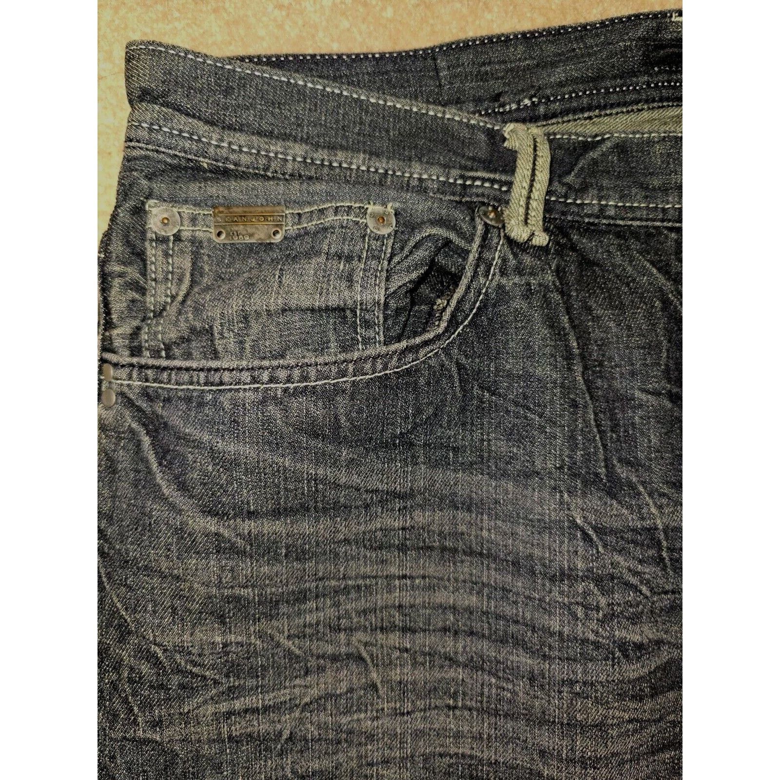 Sean John Vtg Y2K Sean John Jeans Mens 38x32 Blue Relaxed Fit Wide Leg Size US 38 / EU 54 - 2 Thumbnail