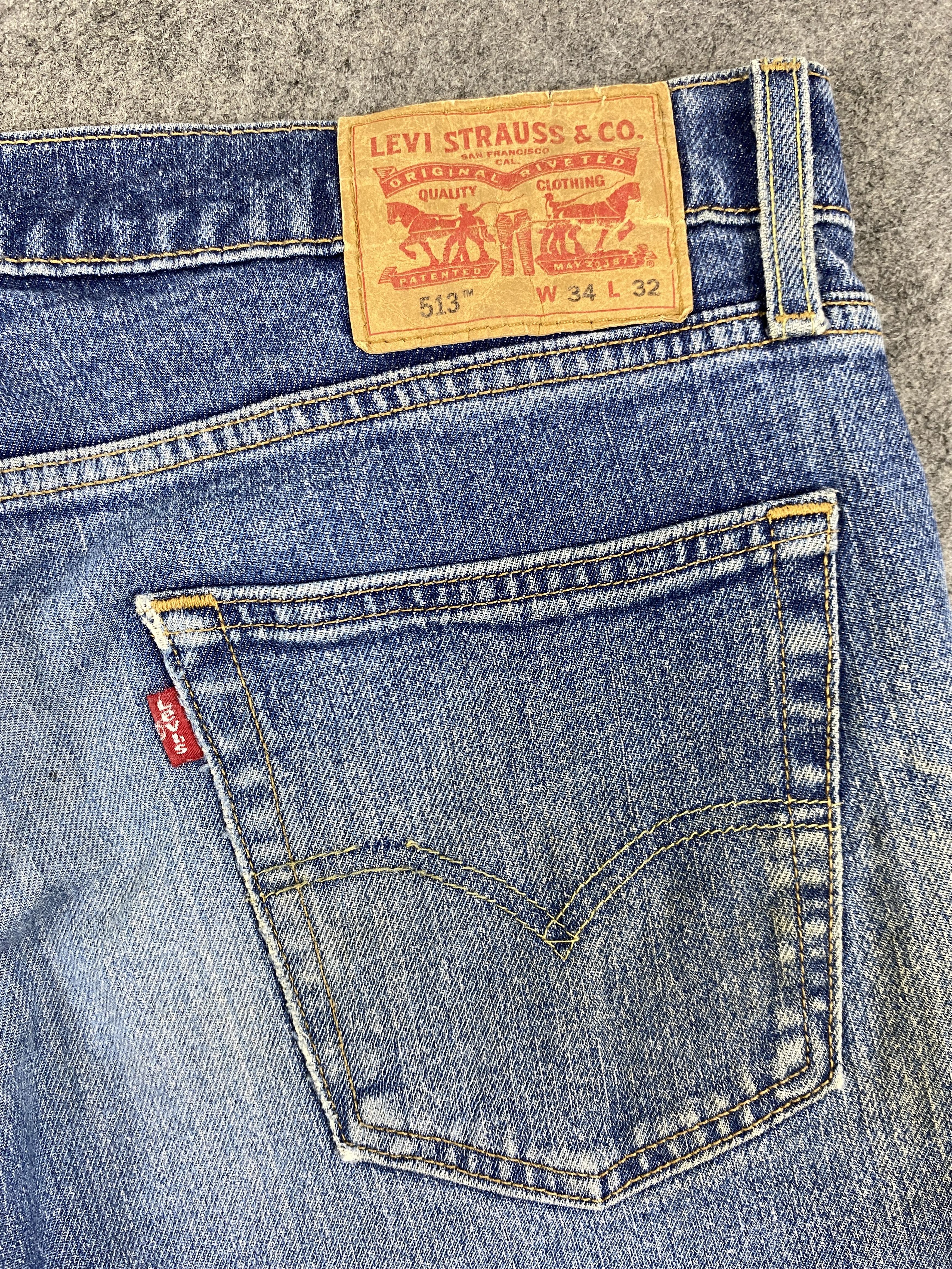 Levi's Faded Blue Vintage Levi's 513 Jeans 36x26.5 - JN3349 Size US 36 / EU 52 - 13 Thumbnail