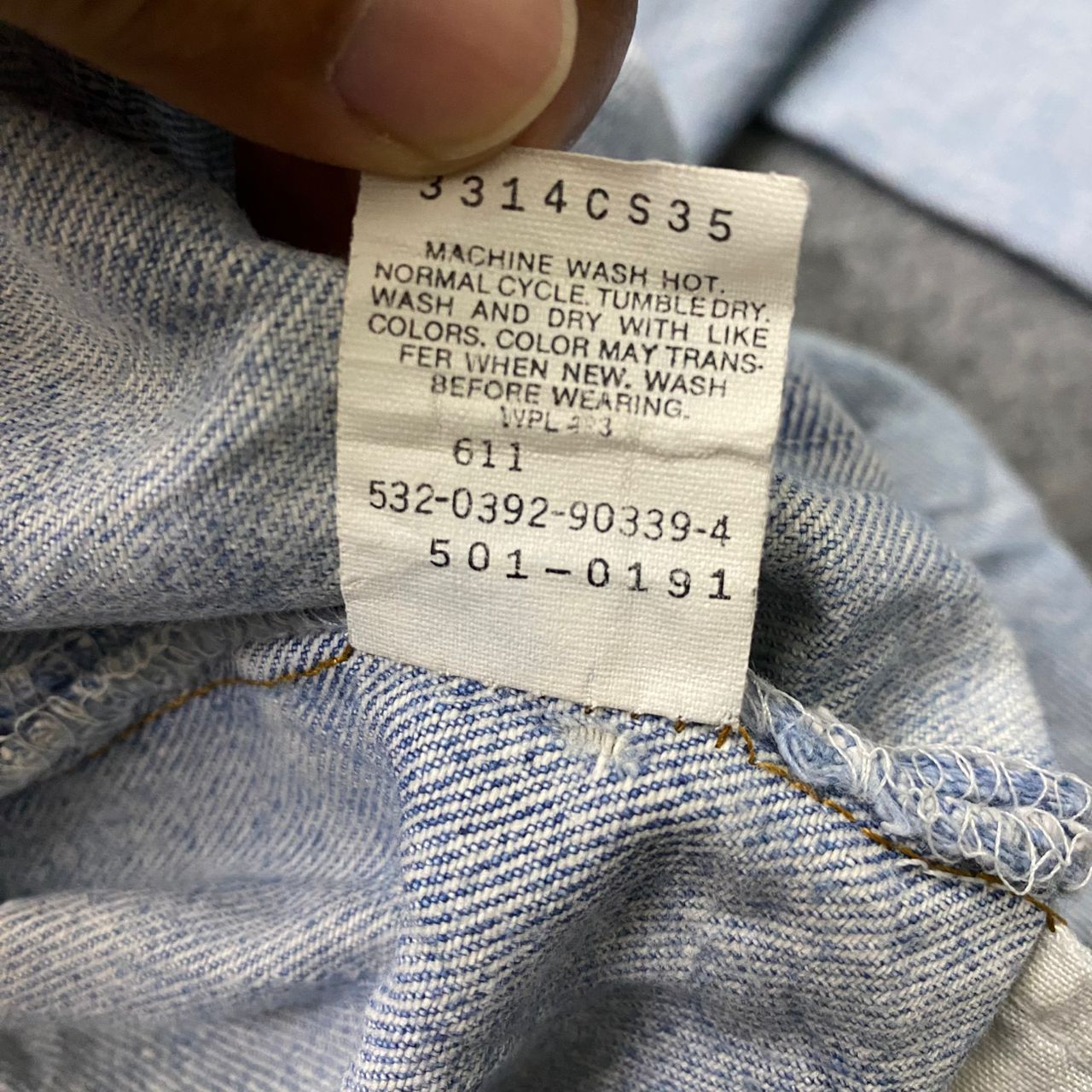 Levi's Vintage Clothing Vintage 90s Levis 501 Distressed denim Kurt Cobain Style Size US 34 / EU 50 - 18 Thumbnail