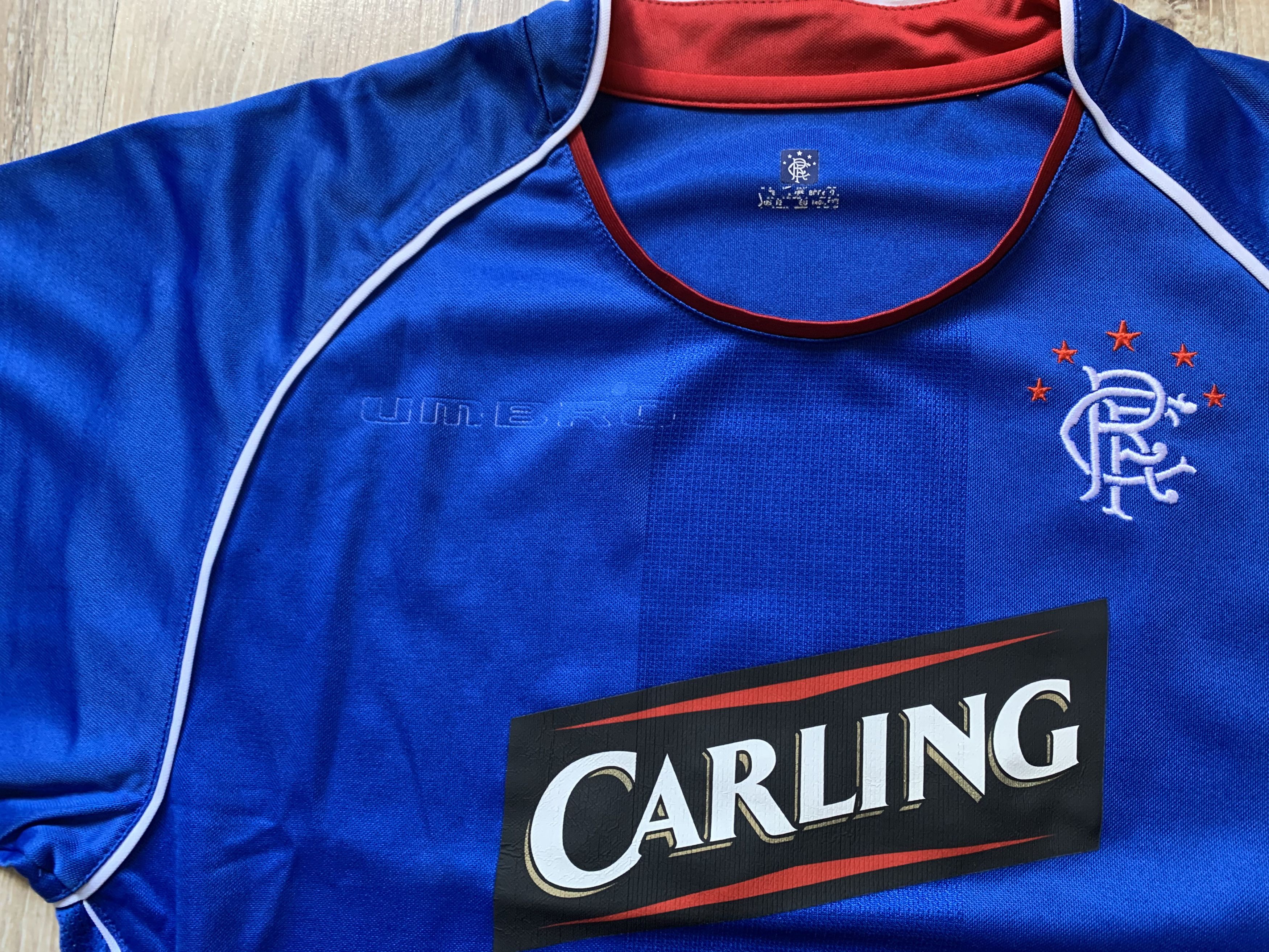 Umbro × Vintage Vintage Umbro Rangers Home Football Shirt Youth 2005-2006 Size US XXS / EU 40 - 4 Thumbnail