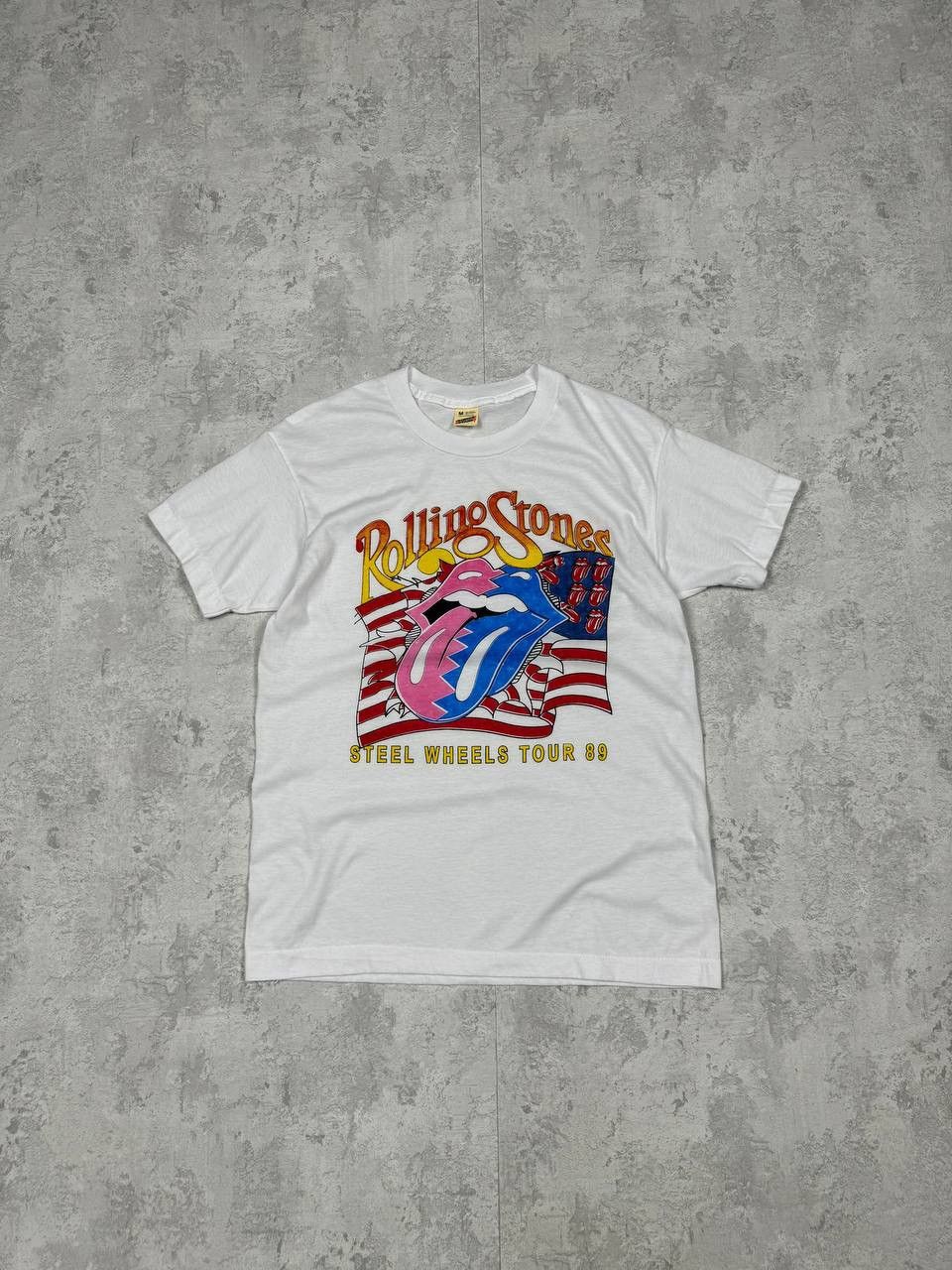 The Rolling Stones Vintage Rolling Stones Steel Wheels Tour 1989 T-Shirt Size M Size US M / EU 48-50 / 2 - 1 Thumbnail