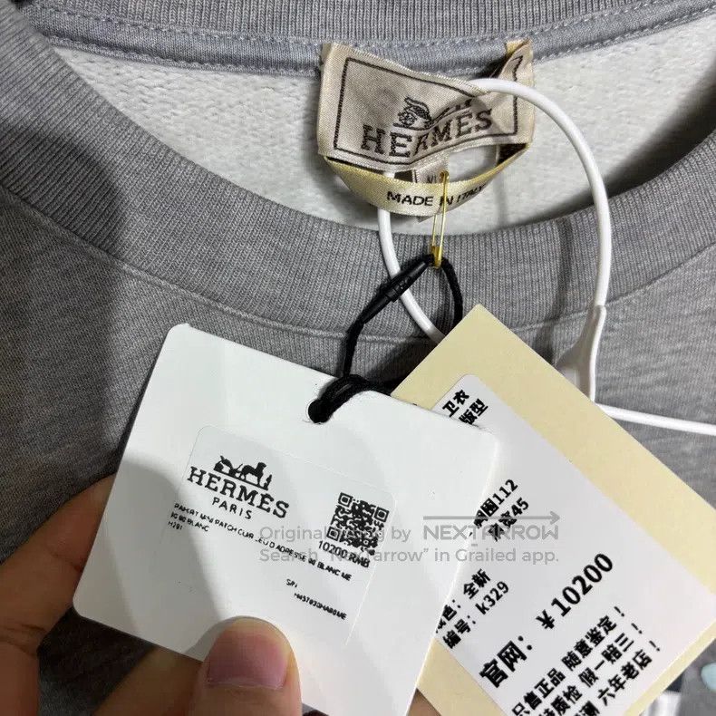 Hermes Hermes SS23 sweatshirt, long sleeve, diving 3D print, fitt Size US XL / EU 56 / 4 - 4 Thumbnail