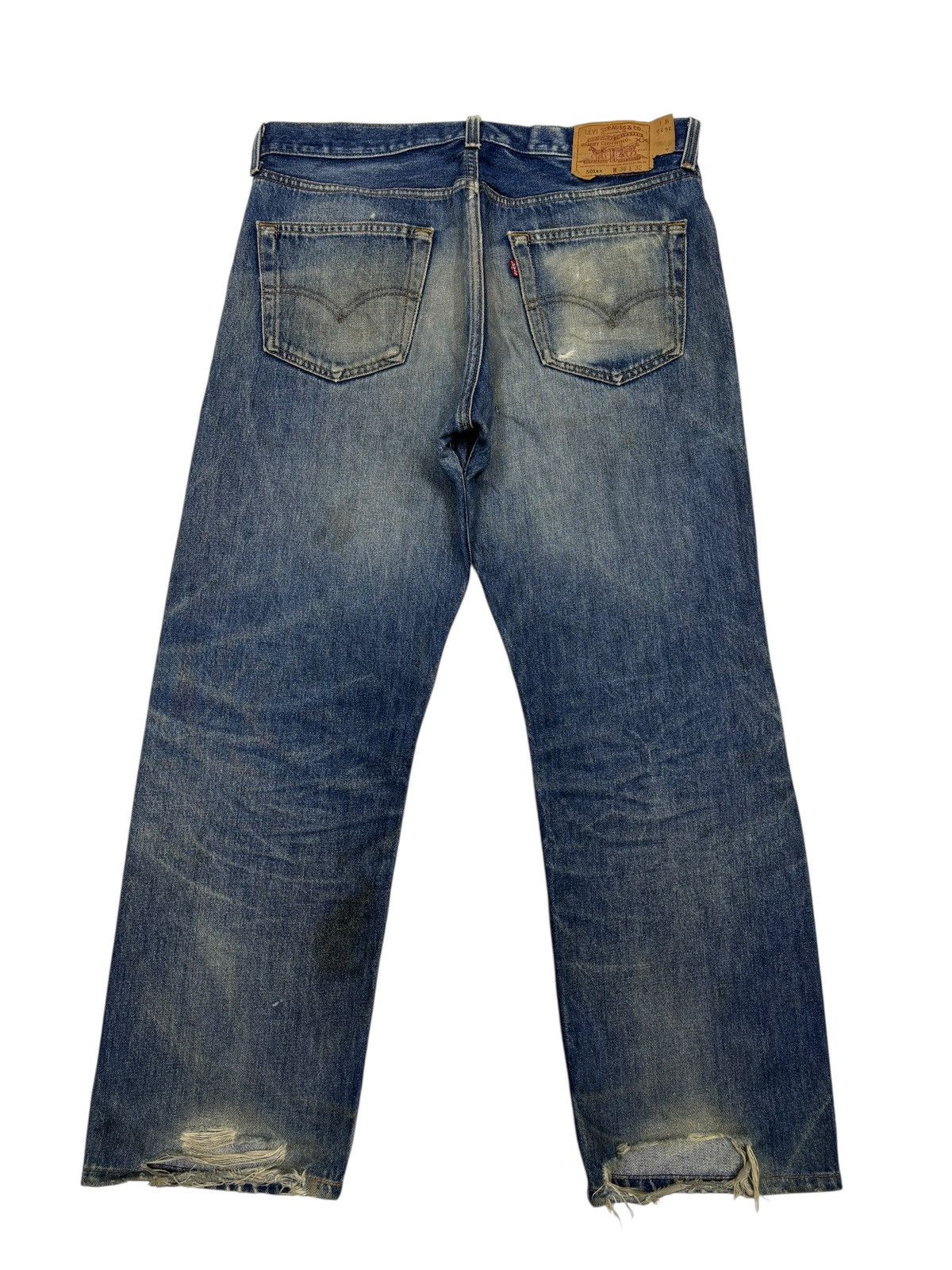 Kapital Vintage Levis 501xx Destroyed Denim Jean Made in USA 🇺🇸 Size US 34 / EU 50 - 8 Thumbnail