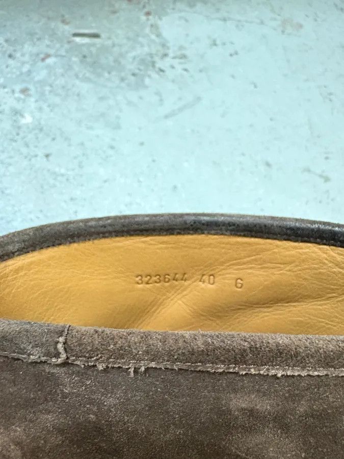 Gucci 2000s Gucci Brown Biker Buckles Ankle Eroded Suede Leather Boots Size US 7.5 / EU 40-41 - 10 Thumbnail