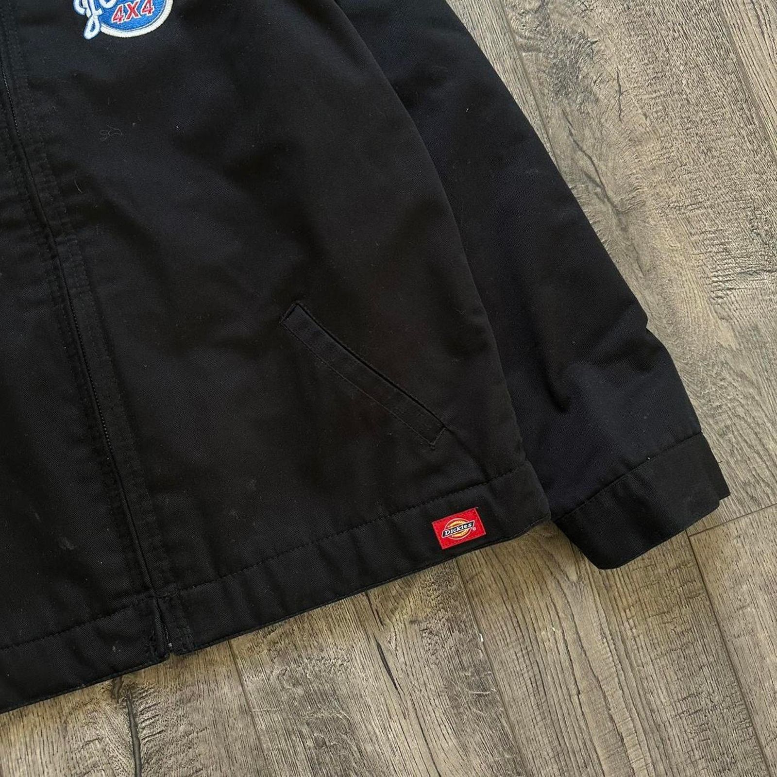 Dickies Y2K Black Cropped Dickies Embroidered John’s 4x4 Work Jacket Size M / US 6-8 / IT 42-44 - 4 Thumbnail