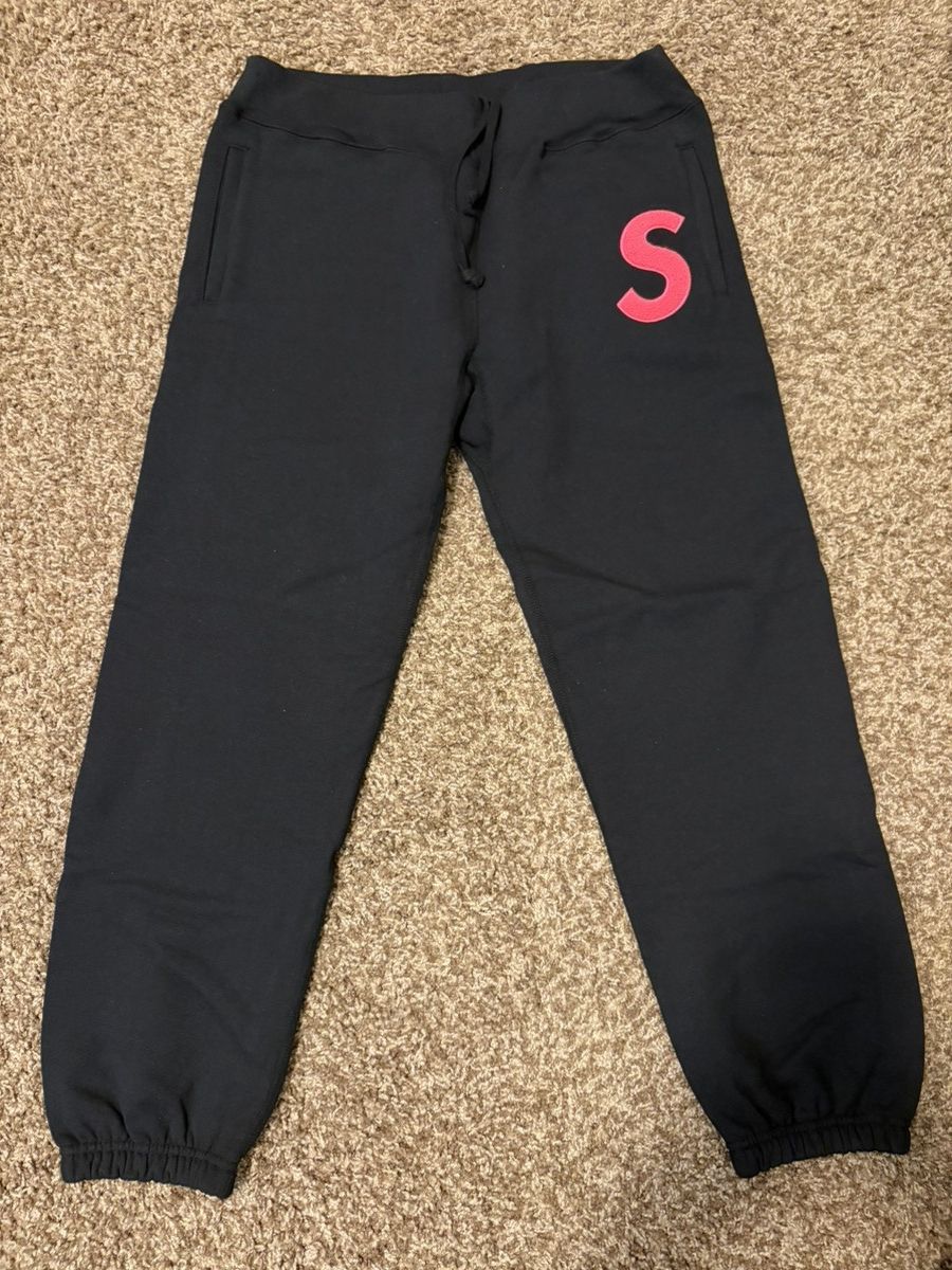 Supreme Supreme Big Logo Sweatpants Oversized Wide Leg Track Pants