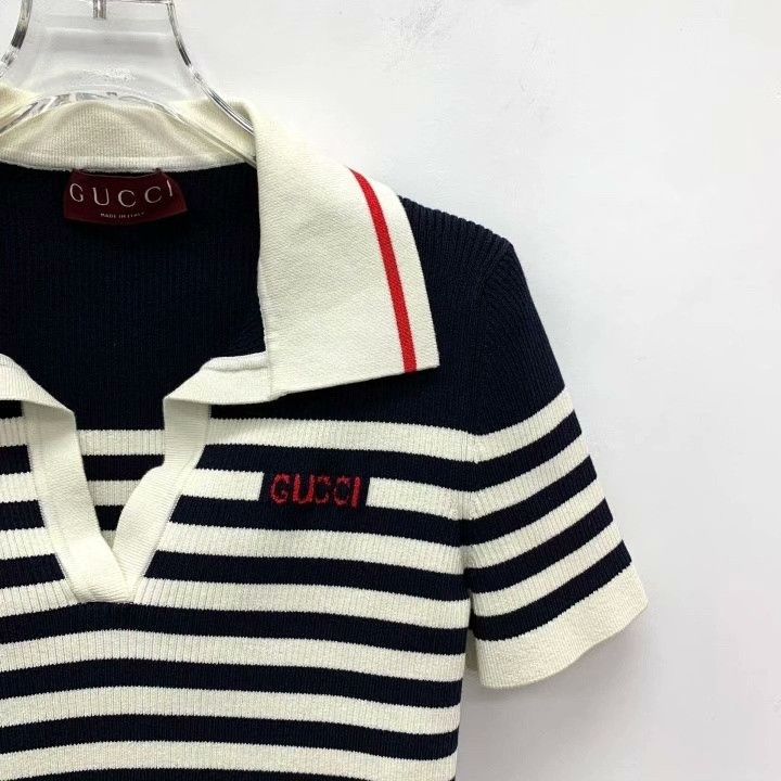 Gucci Gucci Colorblock Logo Stripe Cotton Sweater Size US M / EU 48-50 / 2 - 3 Thumbnail