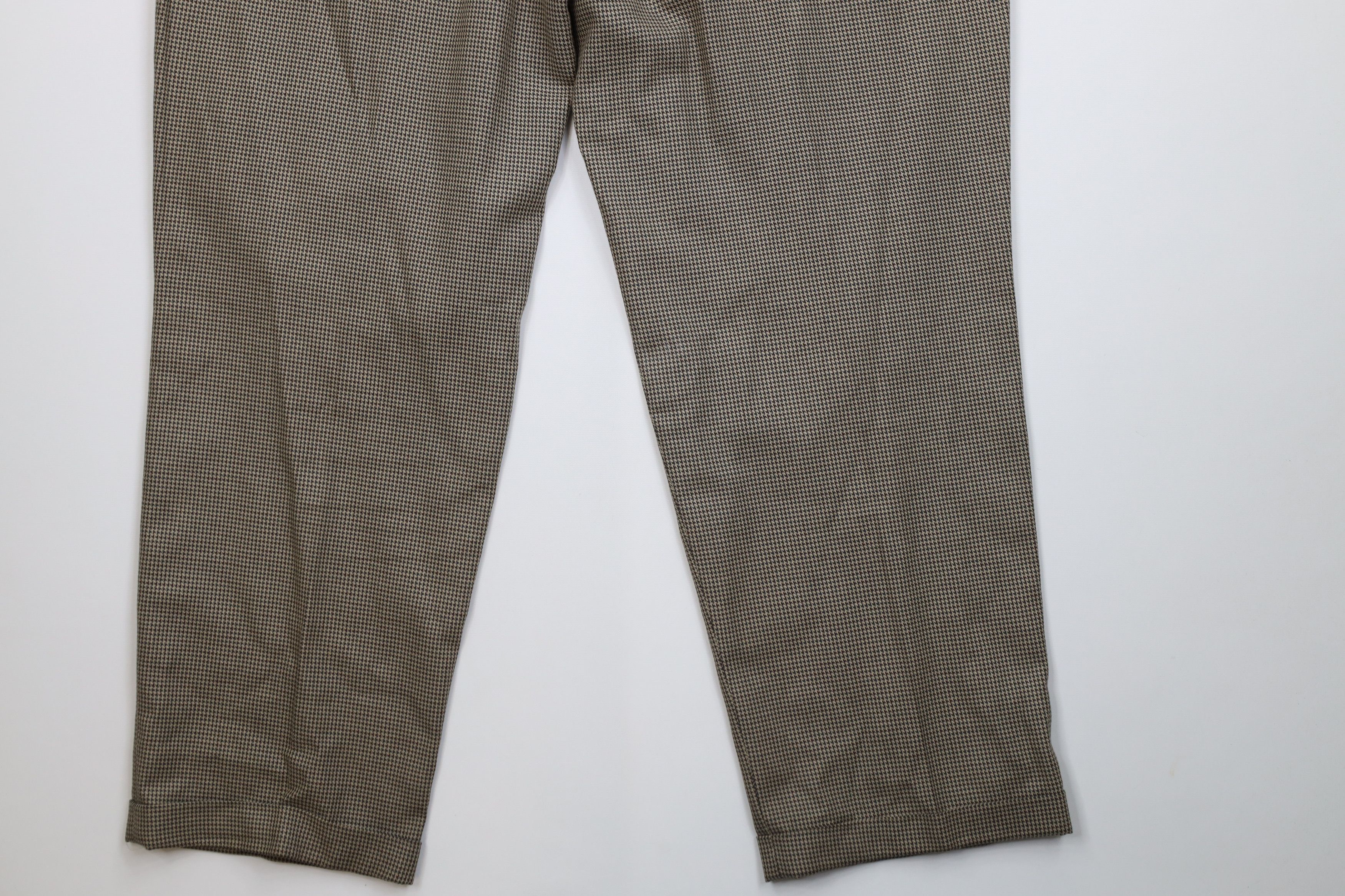 Eddie Bauer Vintage 90s Eddie Bauer Houndstooth Wide Leg Chino Pants Size US 40 / EU 56 - 13 Thumbnail