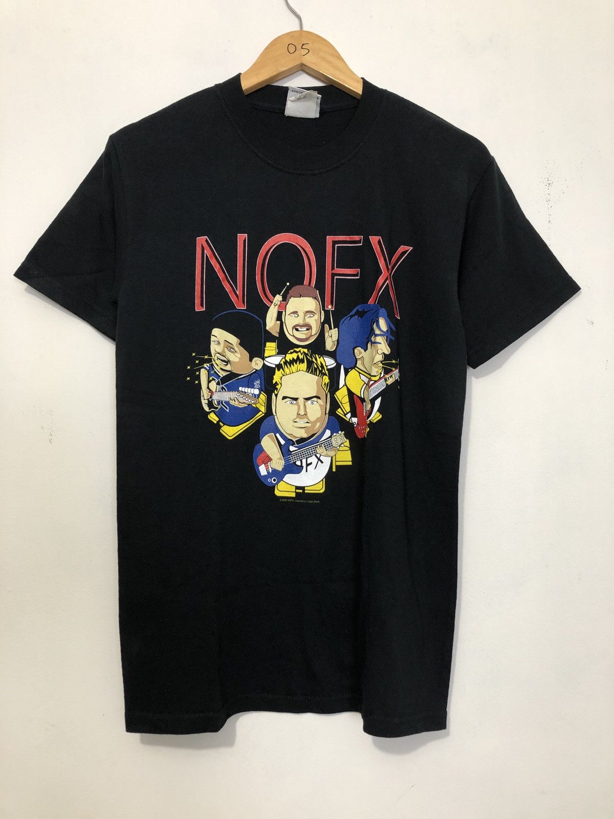 Image of Band Tees x Vintage Nos Vintage 2002 Nofx T-Shirt in Black, Men's (Size Small)