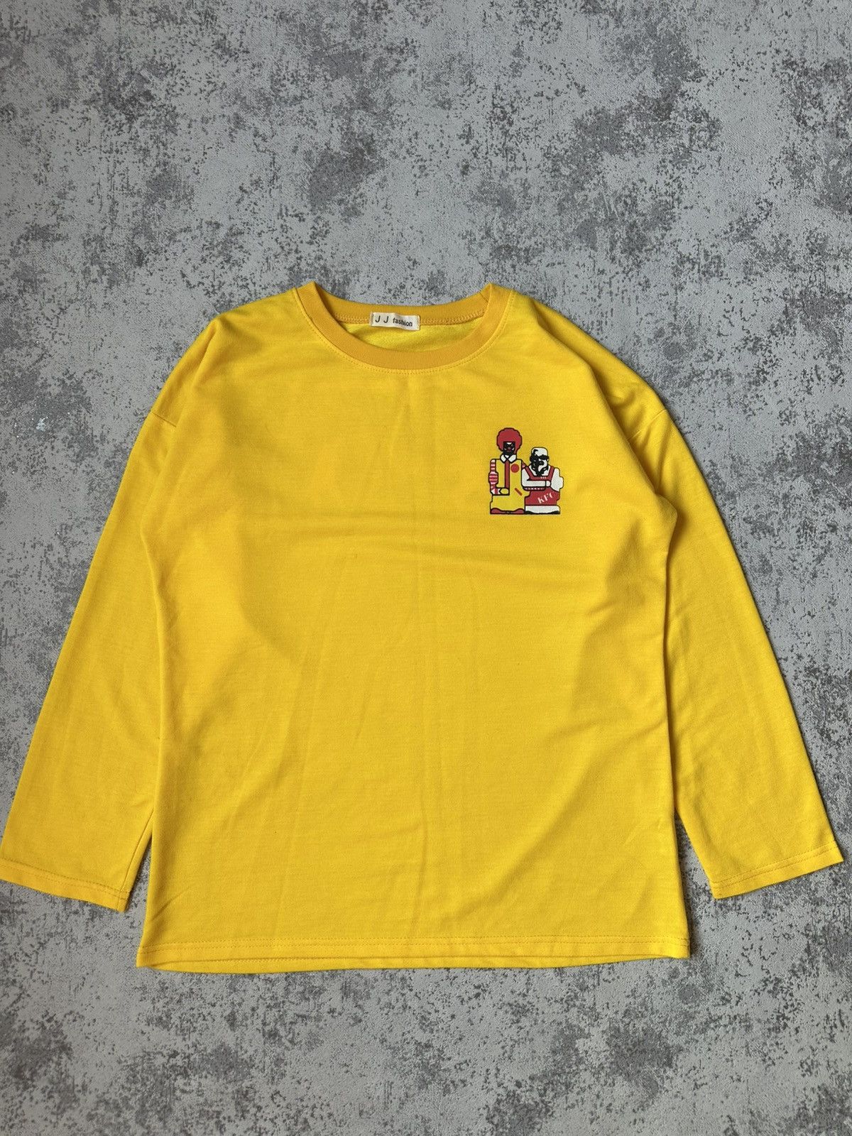 Japanese Brand Rare JJ Fashion Parody Longsleeve — Street Art Tee Size US M / EU 48-50 / 2 - 1 Thumbnail