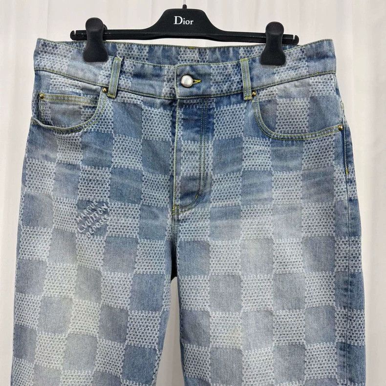 Louis Vuitton Louis Vuitton Pharrell Checked Jeans-2508 Size US 34 / EU 50 - 3 Thumbnail