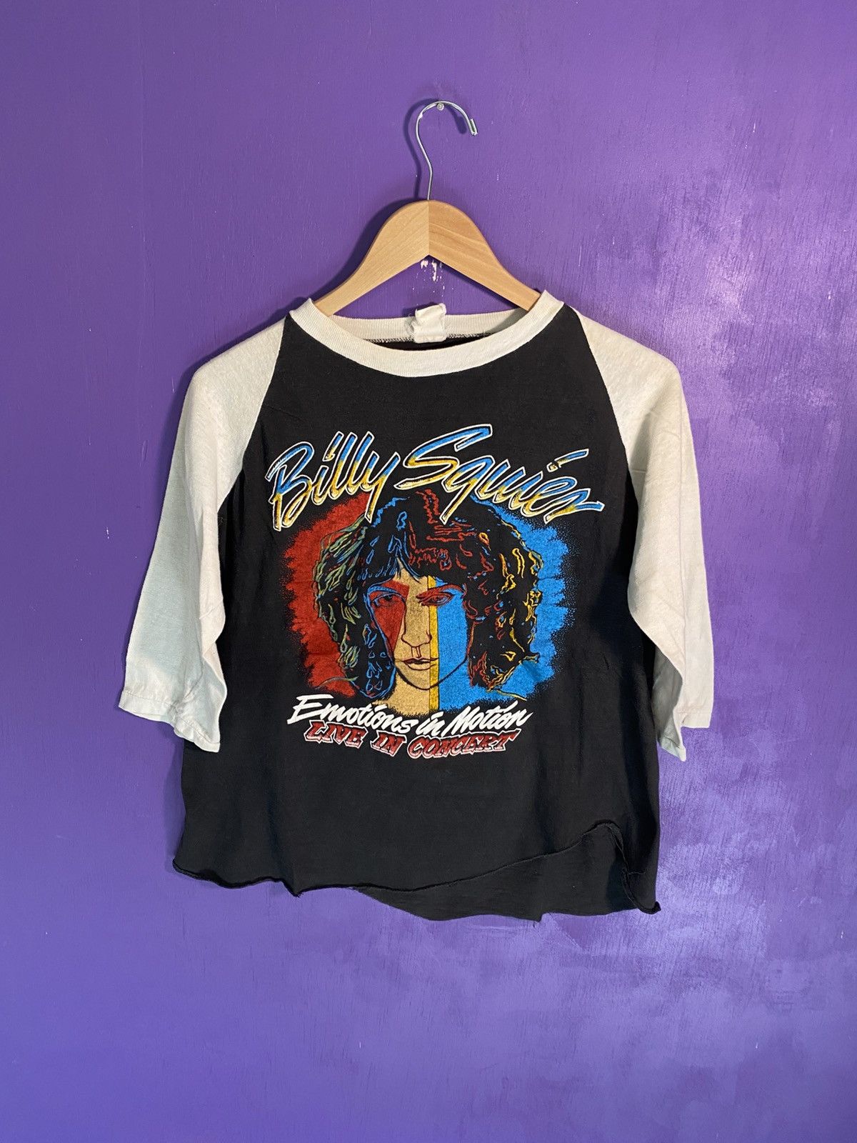 Band Tees Vintage 80s Billy Squier emotion in motions raglan Size US M / EU 48-50 / 2 - 1 Thumbnail