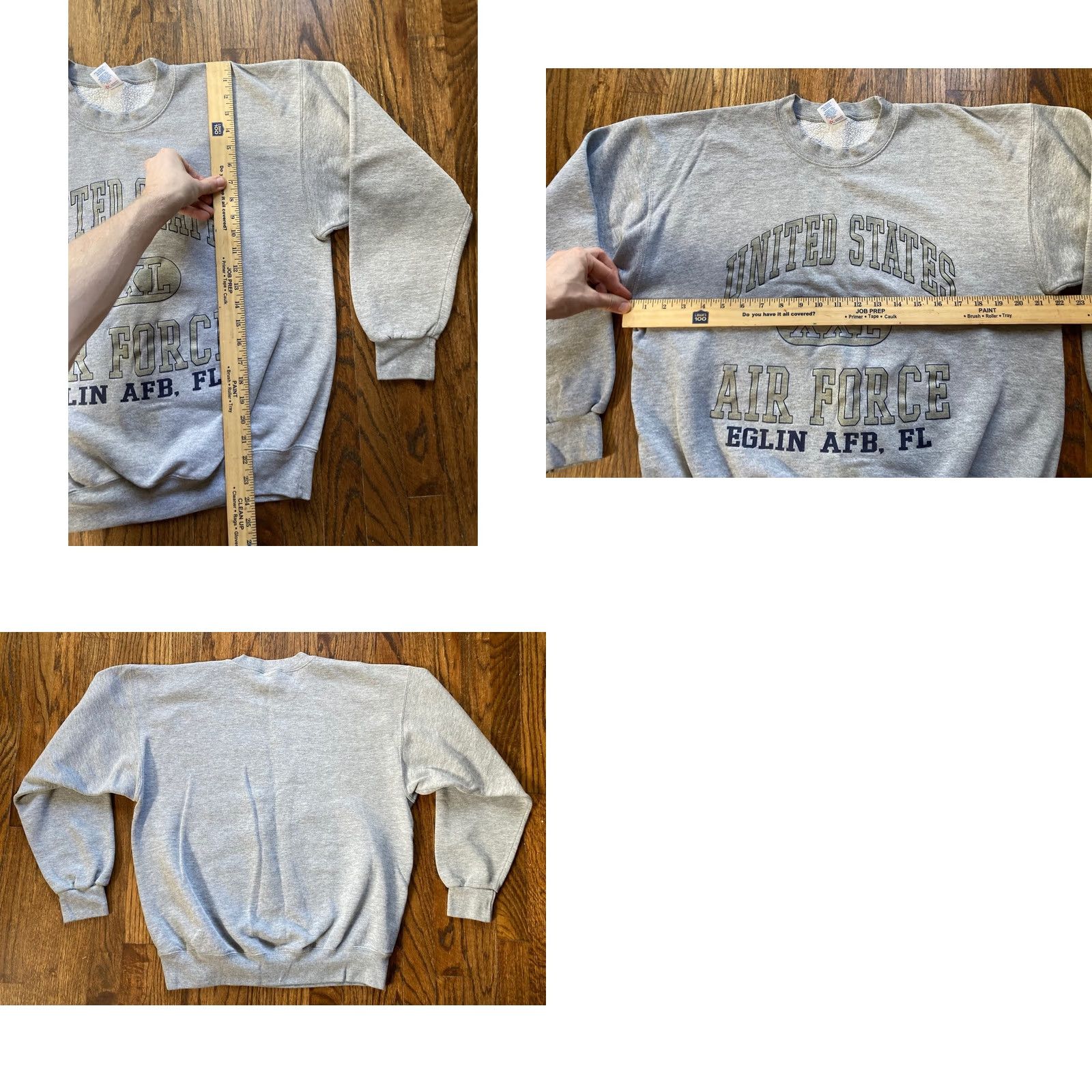 Soffe VINTAGE Soffe Sweatshirt Mens Large 90s Gray Pullover Florida USAF Eglin Air Force Base Shirt Size US L / EU 52-54 / 3 - 8 Thumbnail