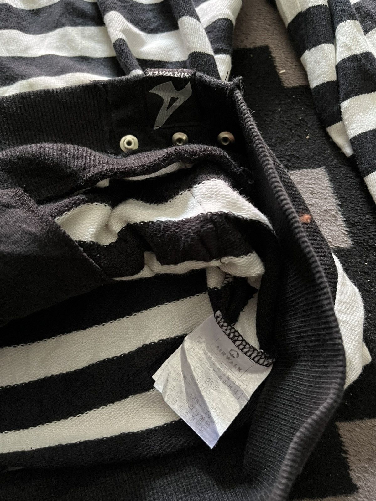 Hysteric Glamour Vintage airwalk y2k striped hoodie Size US M / EU 48-50 / 2 - 9 Thumbnail