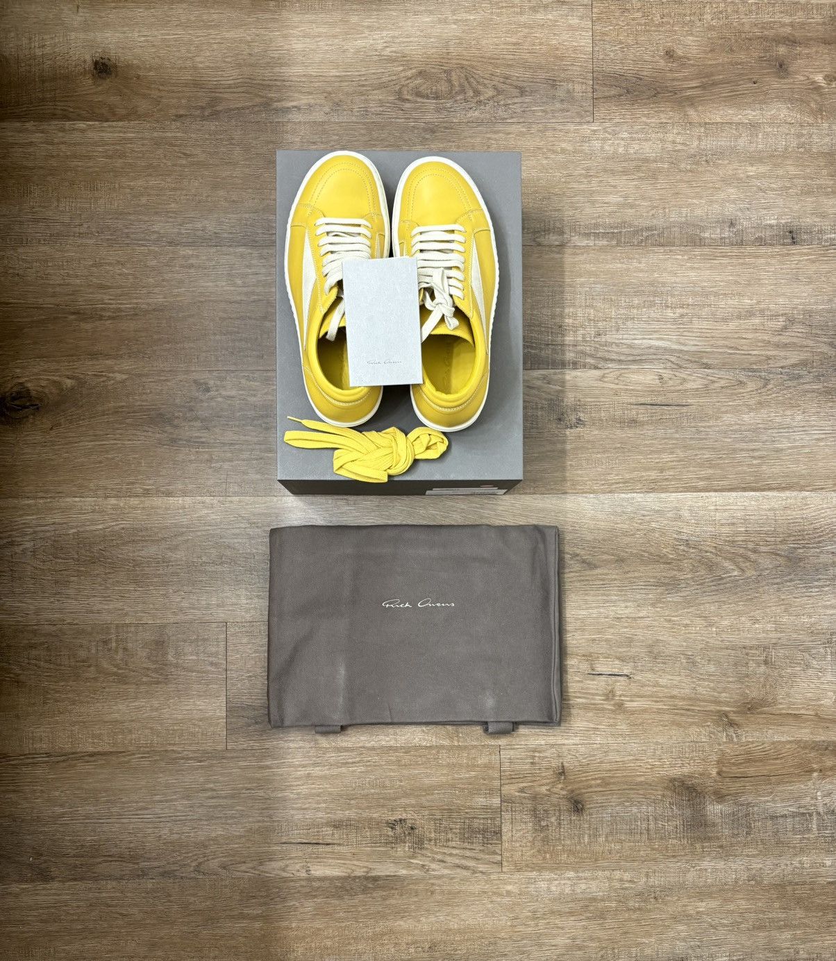 Rick Owens **RARE Rick Owens Vintage Sneak Lemon/Milk/Milk Size US 7 / EU 40 - 4 Thumbnail