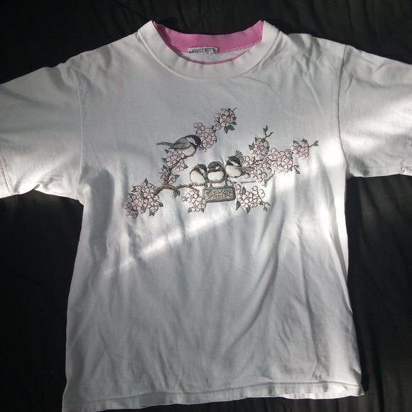 Vintage Vintage Morning Sun Chickadee Birds Breakfast Club T-Shirt Size M / US 6-8 / IT 42-44 - 2 Thumbnail
