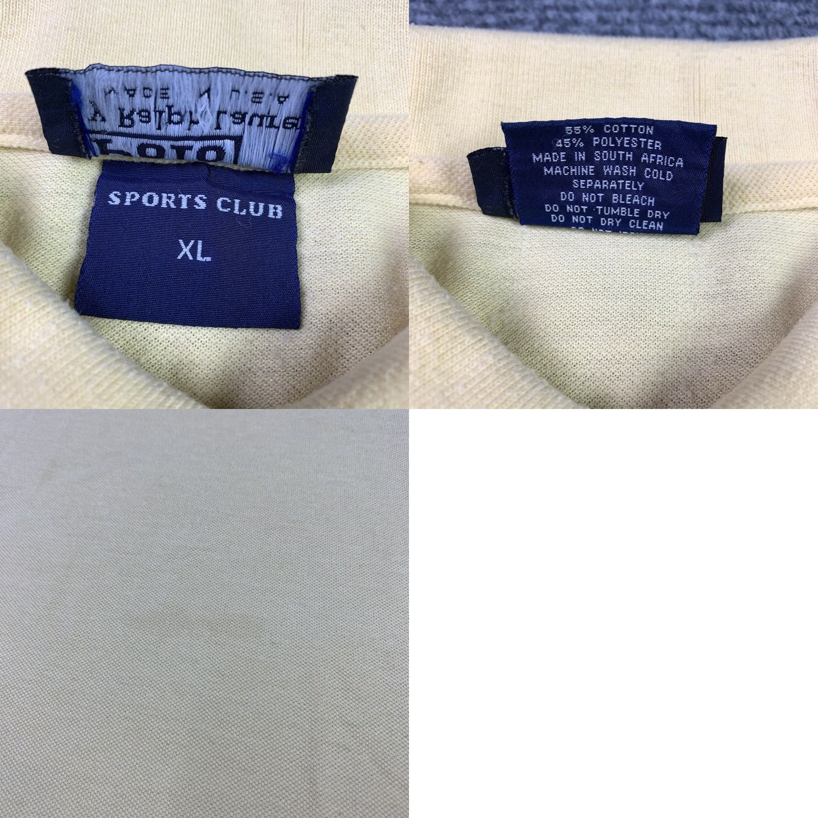 Polo Ralph Lauren VINTAGE Polo Ralph Lauren Polo Yellow Short Sleeve XL Mens Embroidered Logo USA 90s Size US XL / EU 56 / 4 - 8 Thumbnail