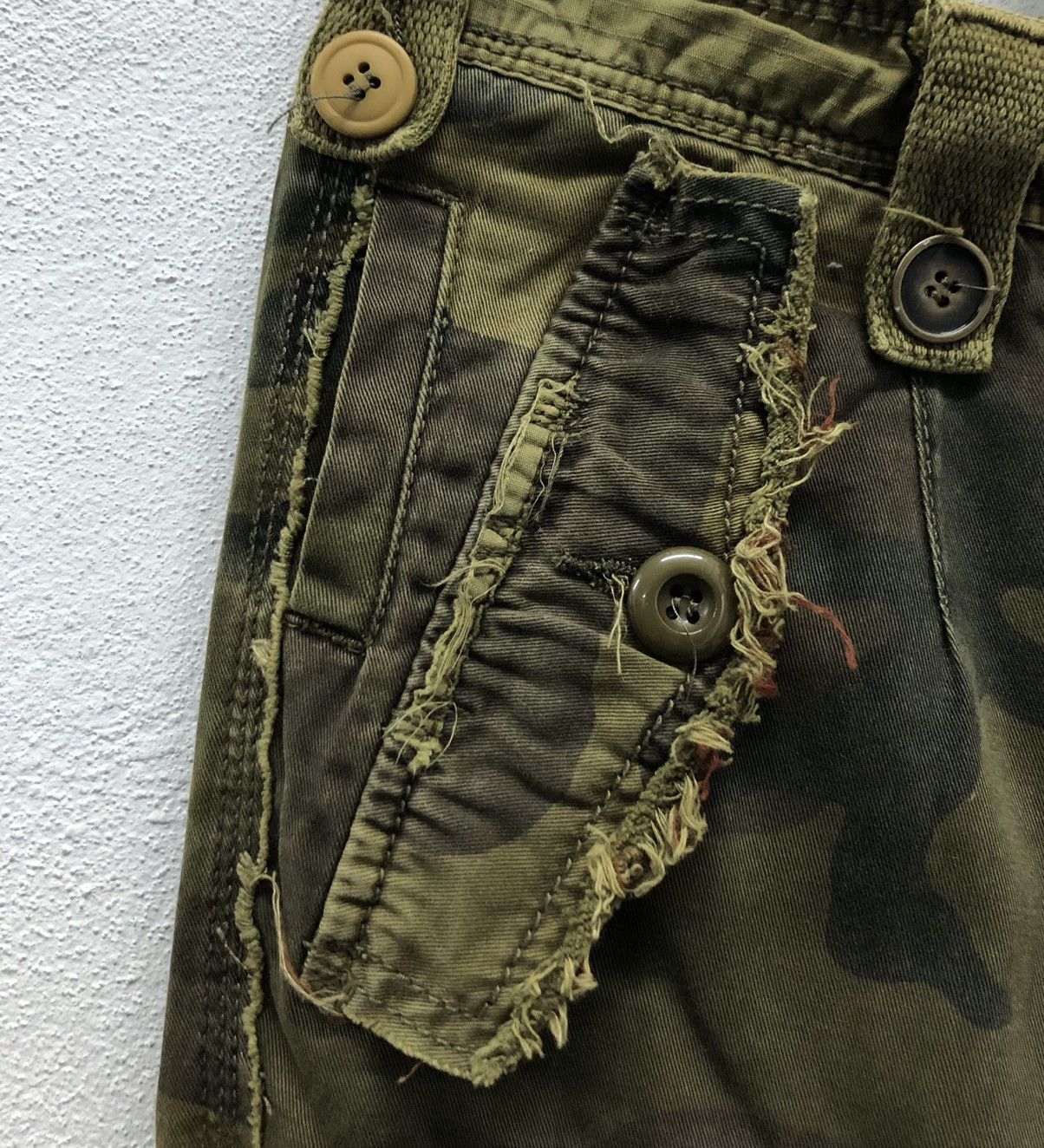 Japanese Brand Vintage Saves Stars Military Cargo Pants Size US 31 - 5 Thumbnail