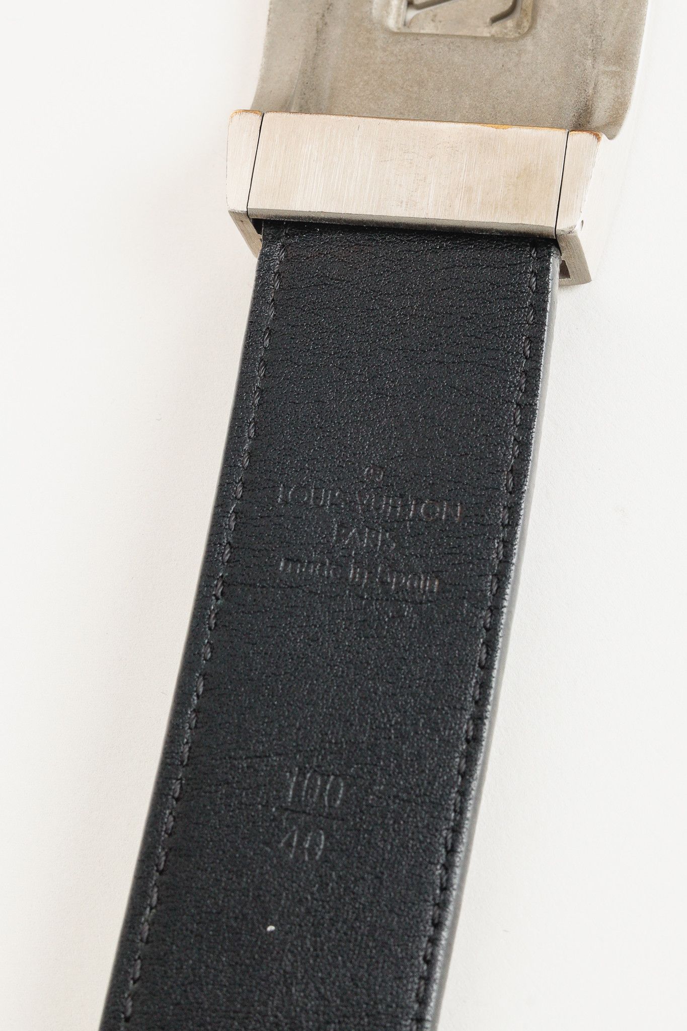 Louis Vuitton Louis Vuitton LV Cut Graphite Damier Canvas Belt Size ONE SIZE - 5 Thumbnail
