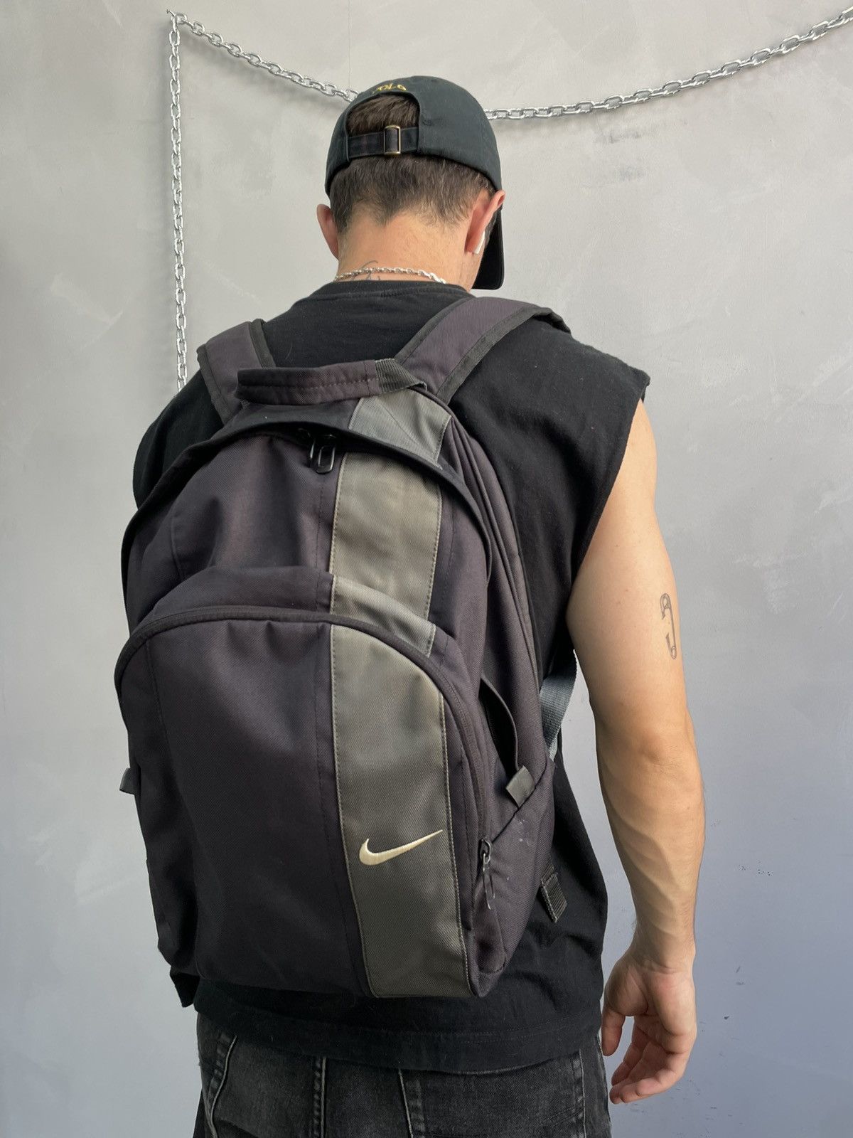 Nike Retro Nike drill swoosh bag pack messenger y2k style Size ONE SIZE - 1 Thumbnail