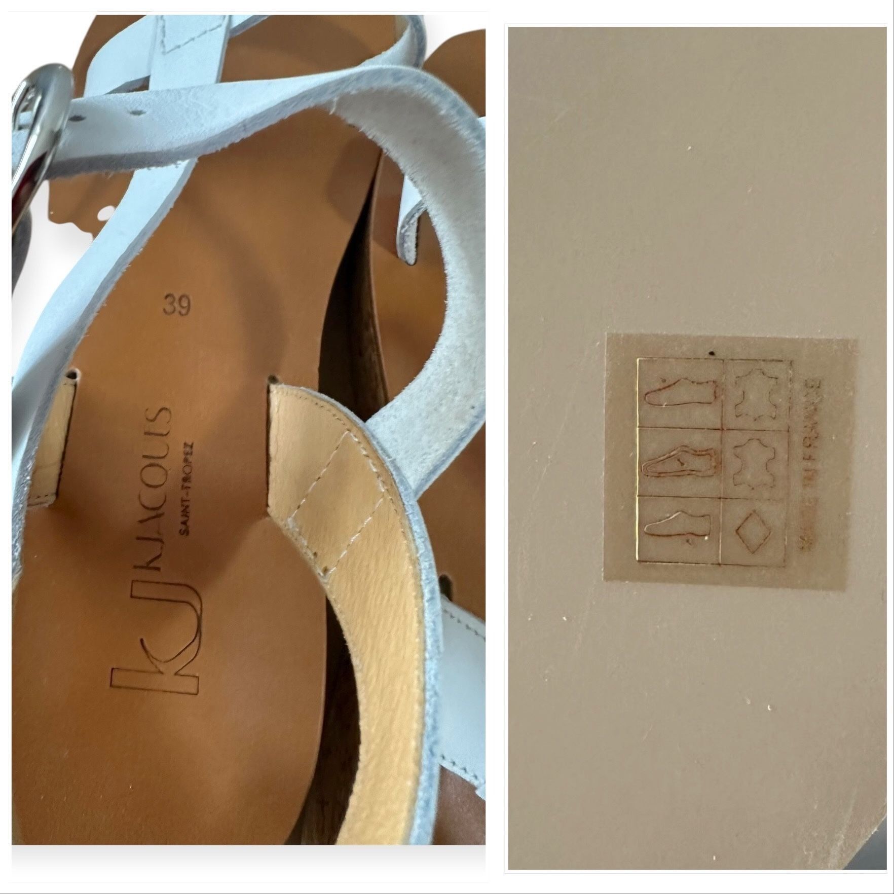 K.Jacques K. Jacques Senet Sport Wedge Sandal, White, Size 39EU, New Size US 9 / IT 39 - 9 Thumbnail