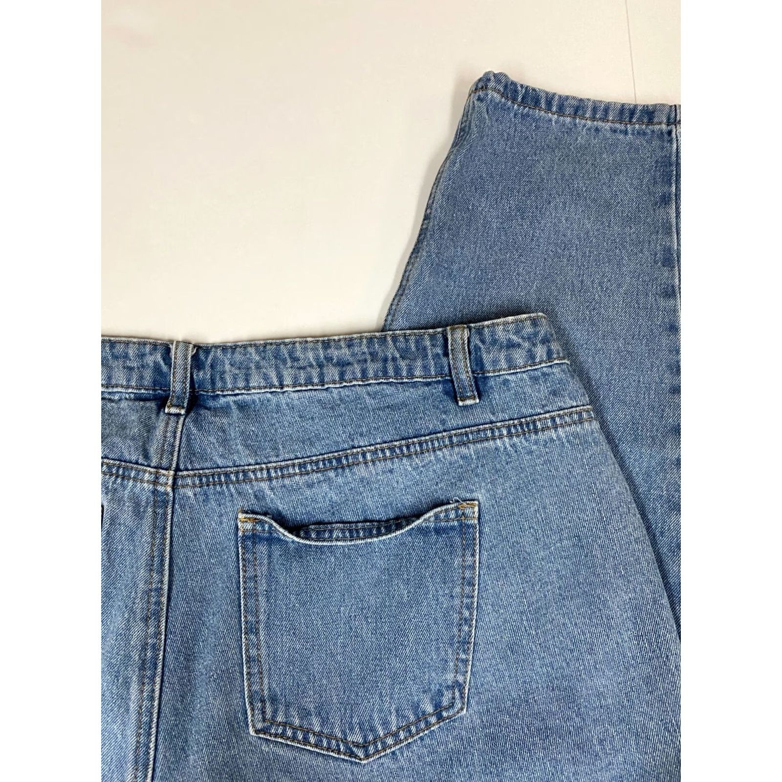 Missguided Missguided Jeans 14 Blue Denim Straight Womens Regular Size 36" / US 14 / IT 50 - 5 Thumbnail