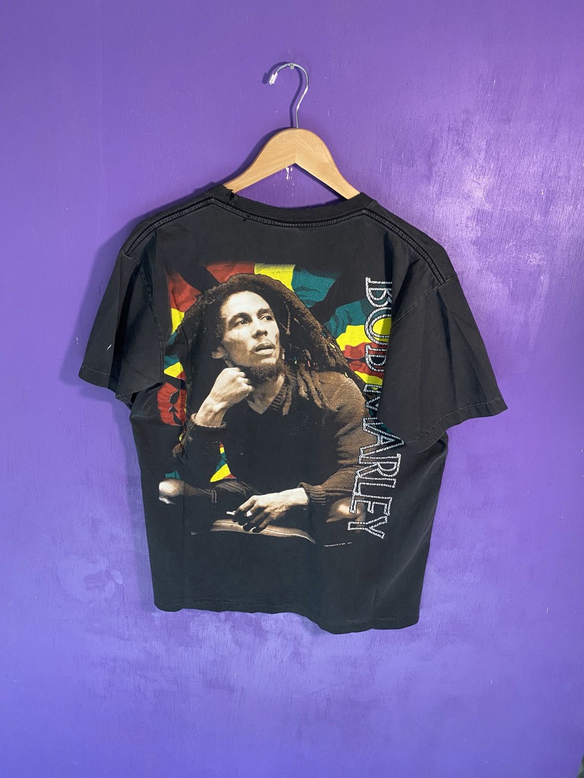 Rap Tees Vintage 1996 Bob Marley faded singing rap tee Size US L / EU 52-54 / 3 - 2 Thumbnail
