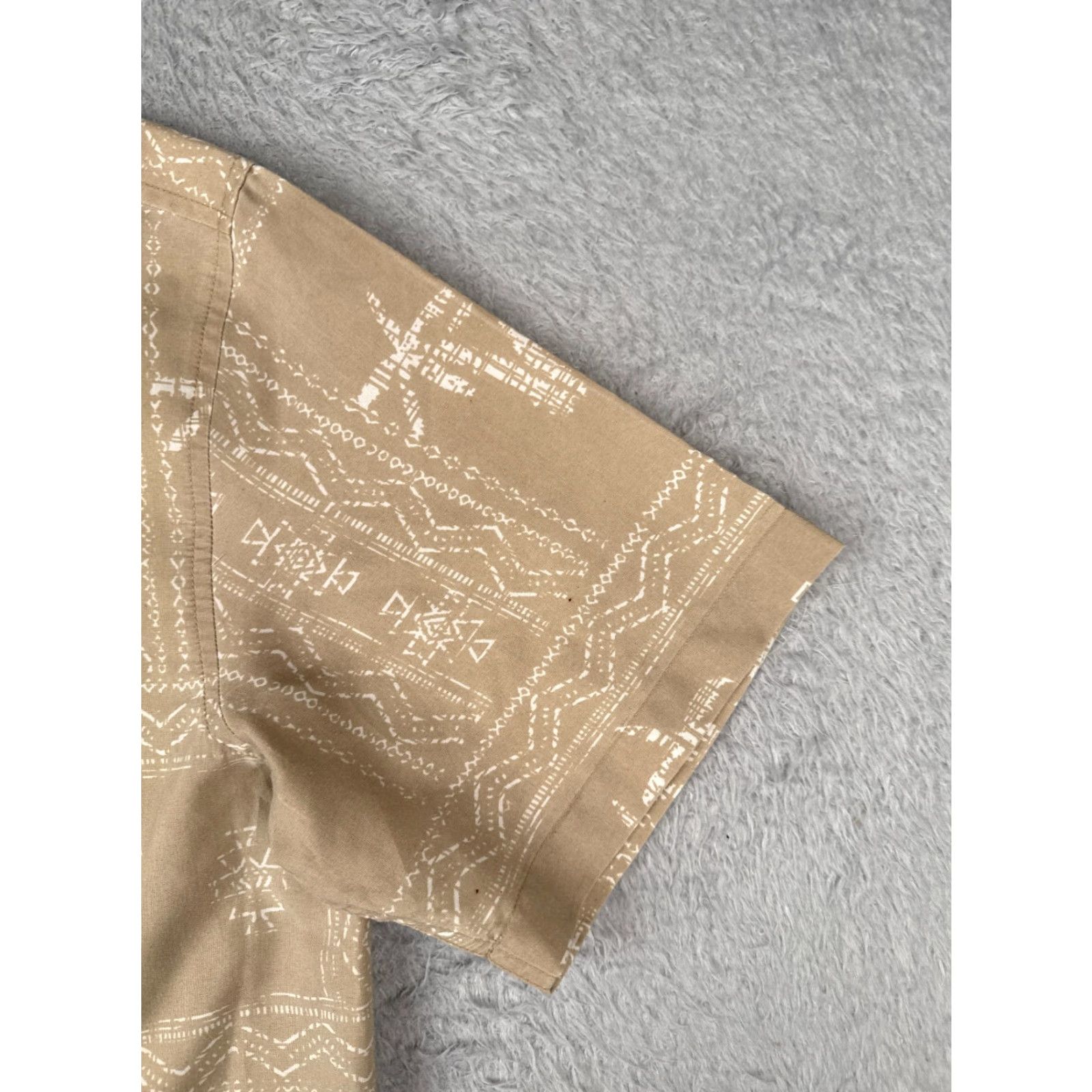 Vintage Scandia Woods Shirt Men Large Beige Palm Tree Button Up 100% Polyester Hawaiian Size US XXL / EU 58 / 5 - 2 Thumbnail