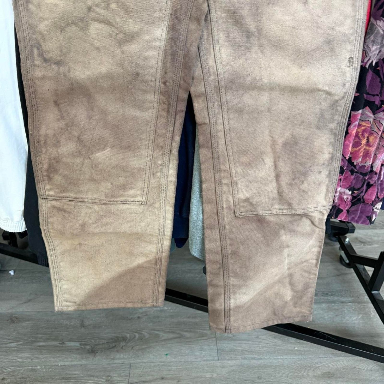 Carhartt Carhartt Double Knee Super Faded Baggy Workwear Pants Size US 35 - 3 Thumbnail