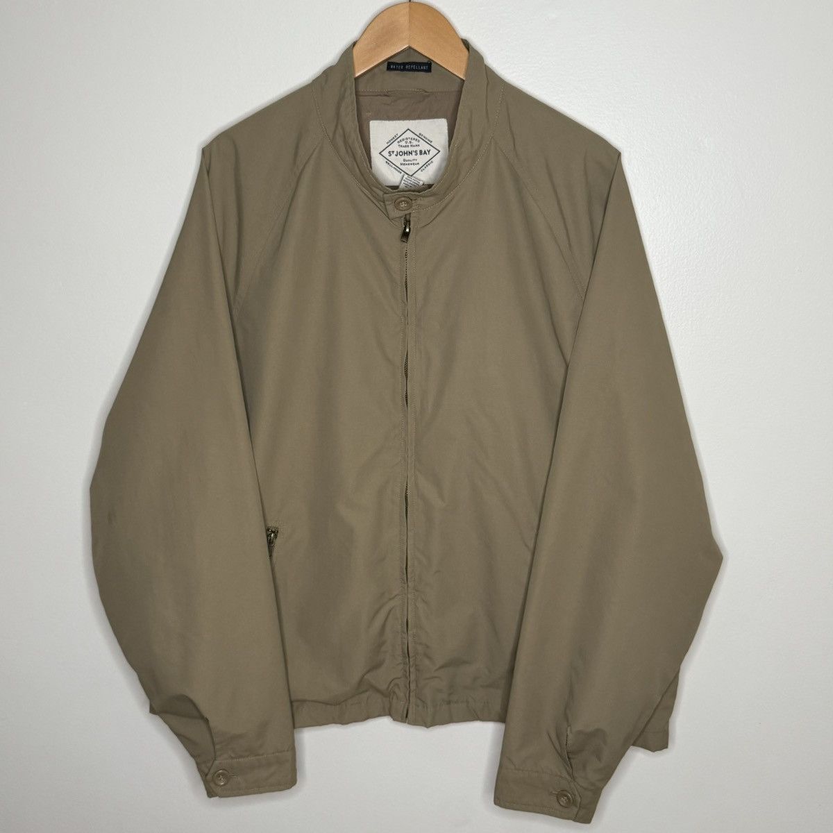 St. Johns Bay St. John’s Bay Men’s XXL Beige Water Repellent Jacket Size US XXL / EU 58 / 5 - 2 Thumbnail