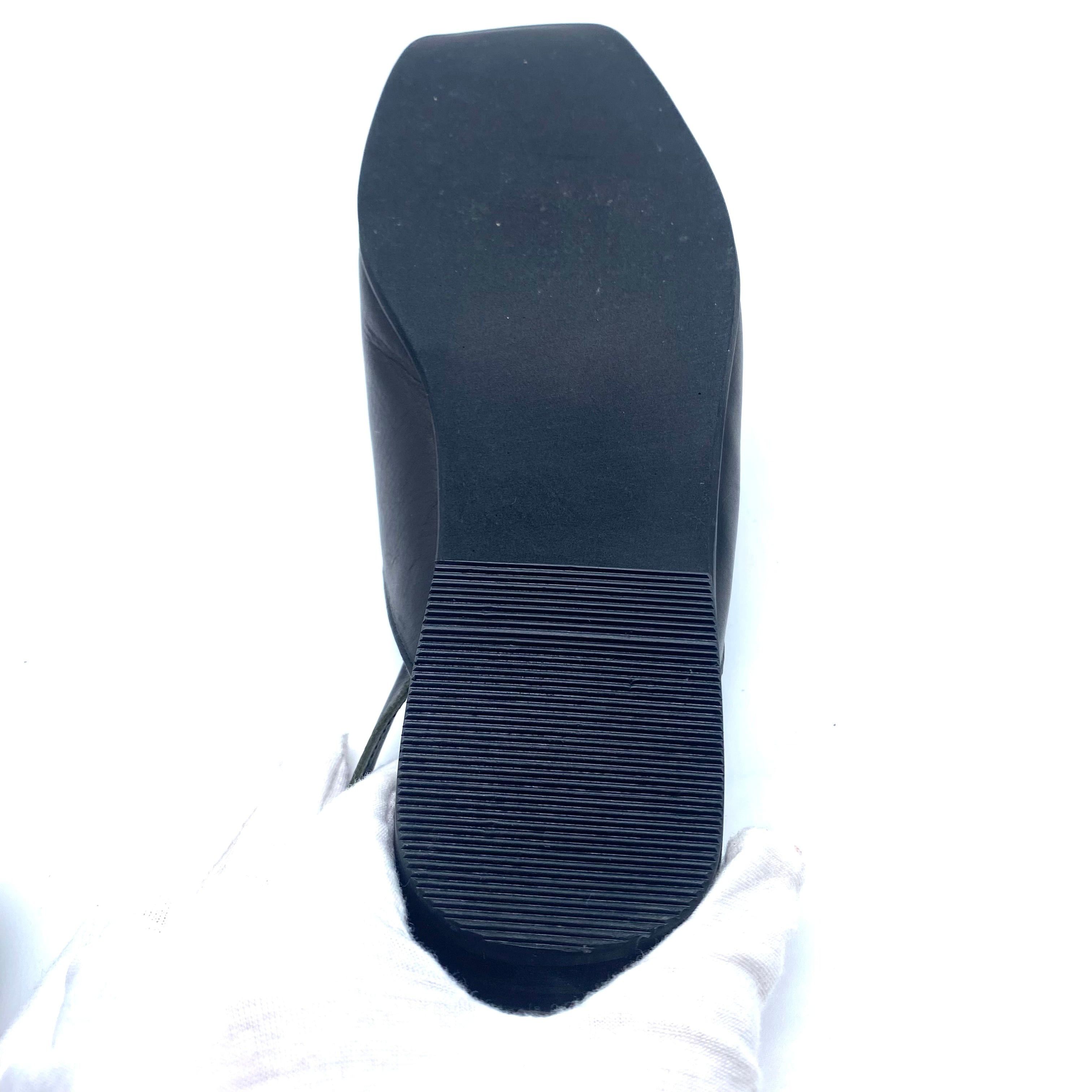 Yohji Yamamoto Yohji Yamamoto + NOIR Leather Sandal 246490515 Size US 5.5 / IT 35.5 - 3 Thumbnail